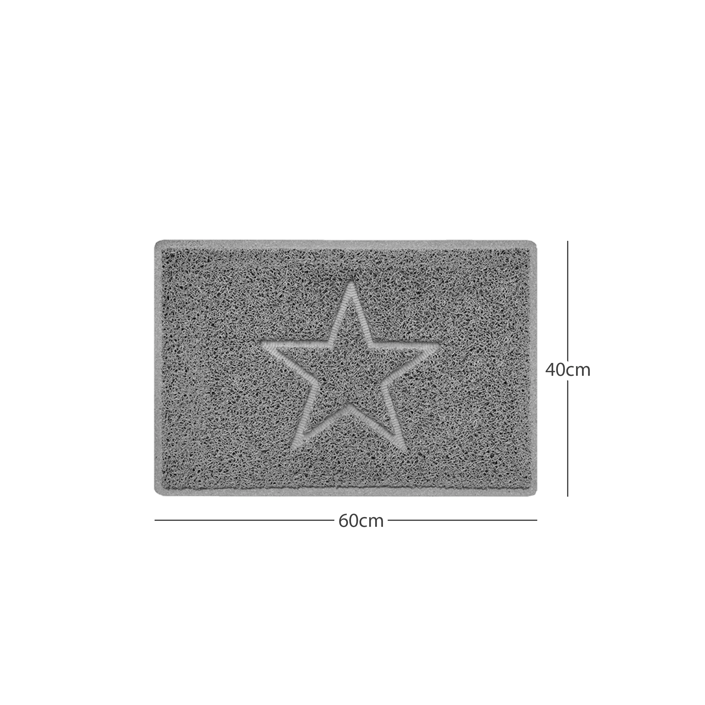 "Star" Embossed Loofah Textured Spaghetti Doormat - Image 6