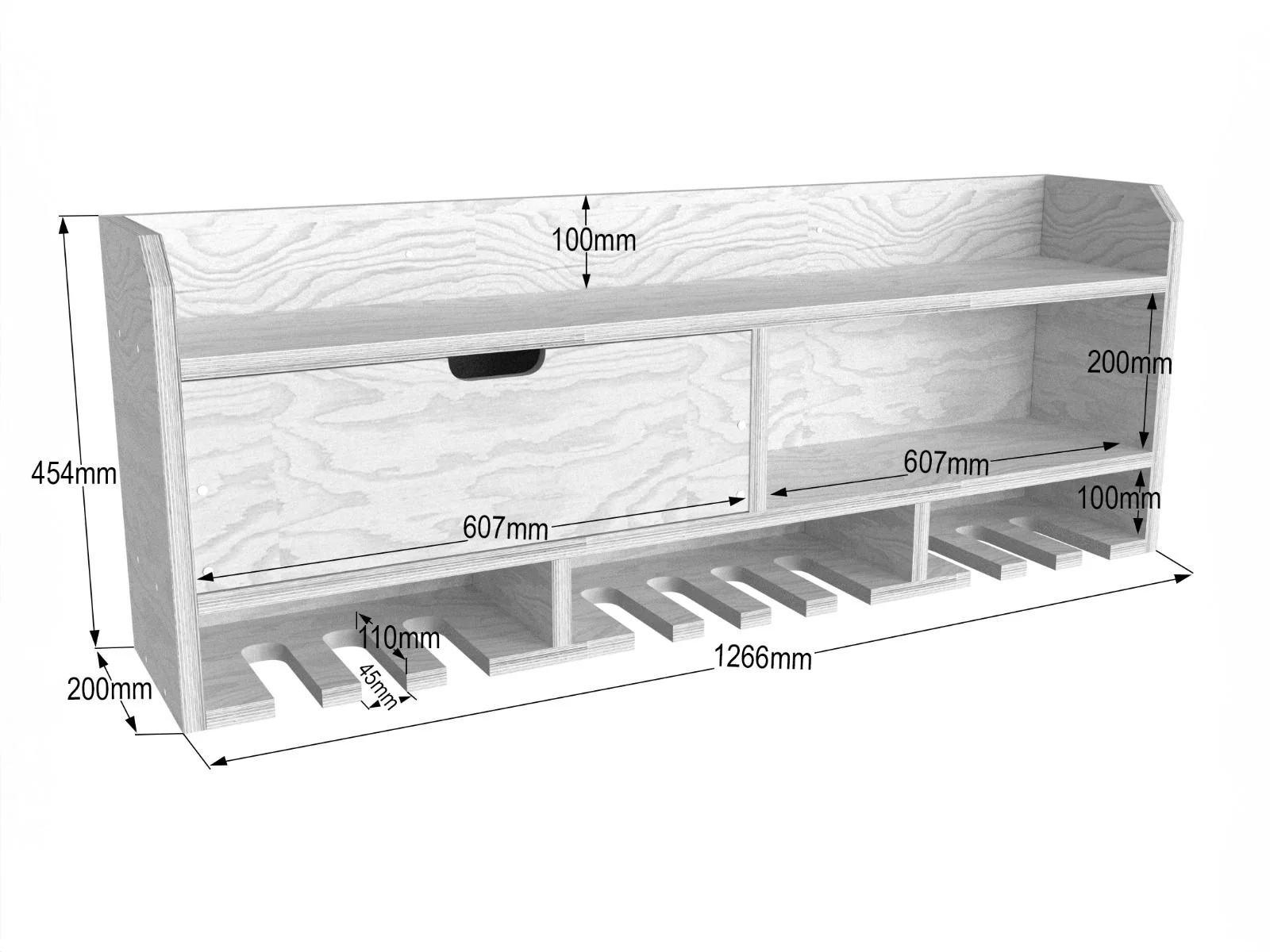 ToolTrek3 Power Tool Organizer, Wall Mounted Drill Holder - Image 15