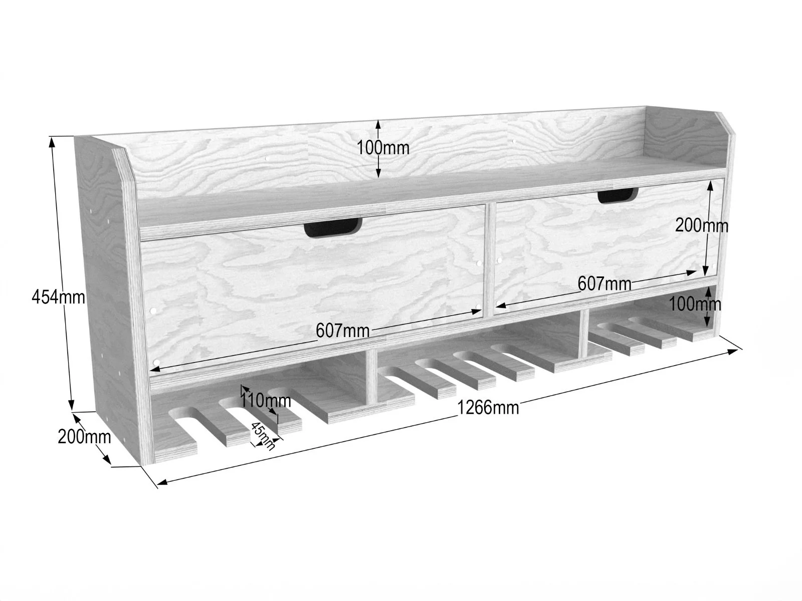 ToolTrek4 Power Tool Organizer, Wall Mounted Drill Holder - Image 15
