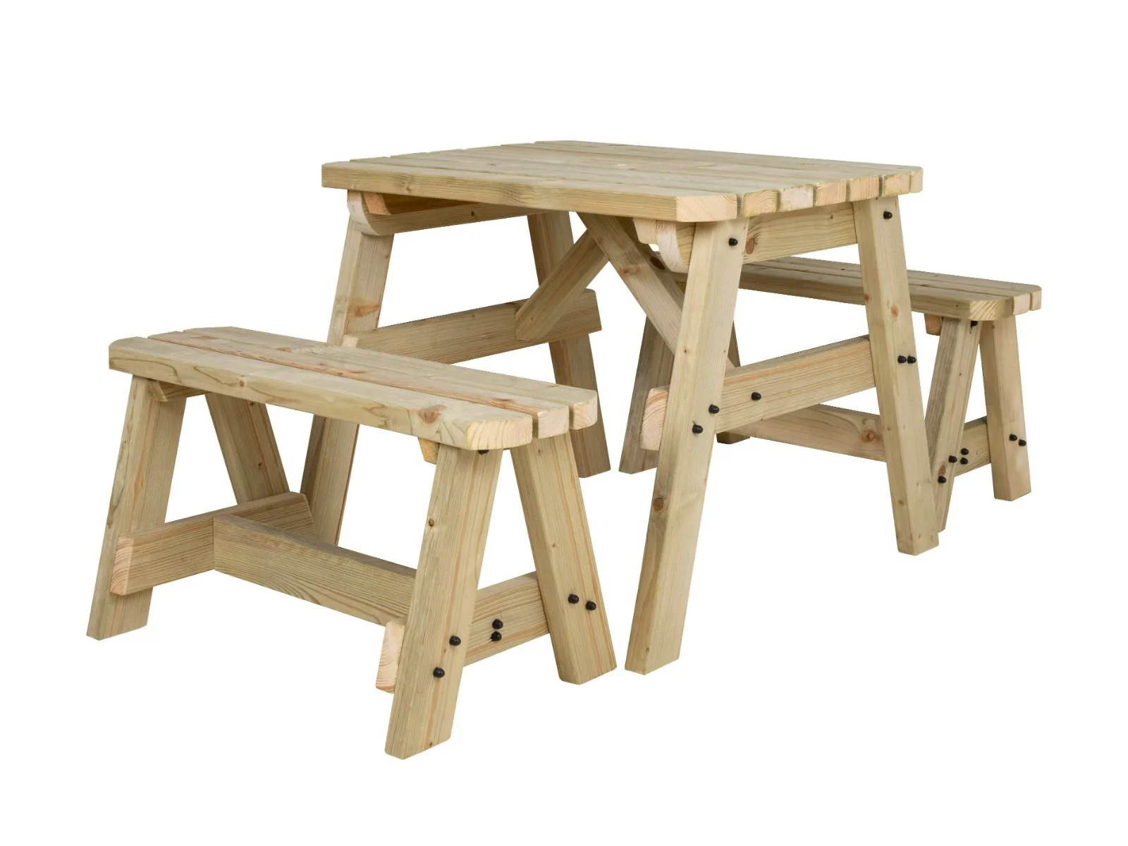 Victoria Rounded Picnic Table and Benches Set - Image 10