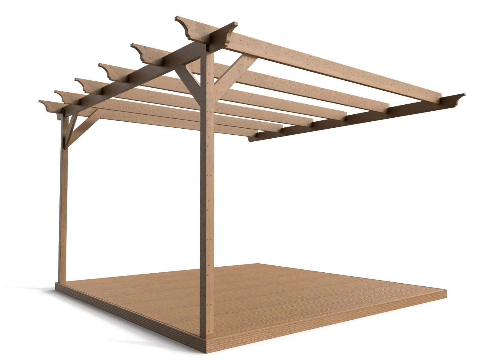 Wall Mounted Pergola and Decking Kit Champion Design - Image 5