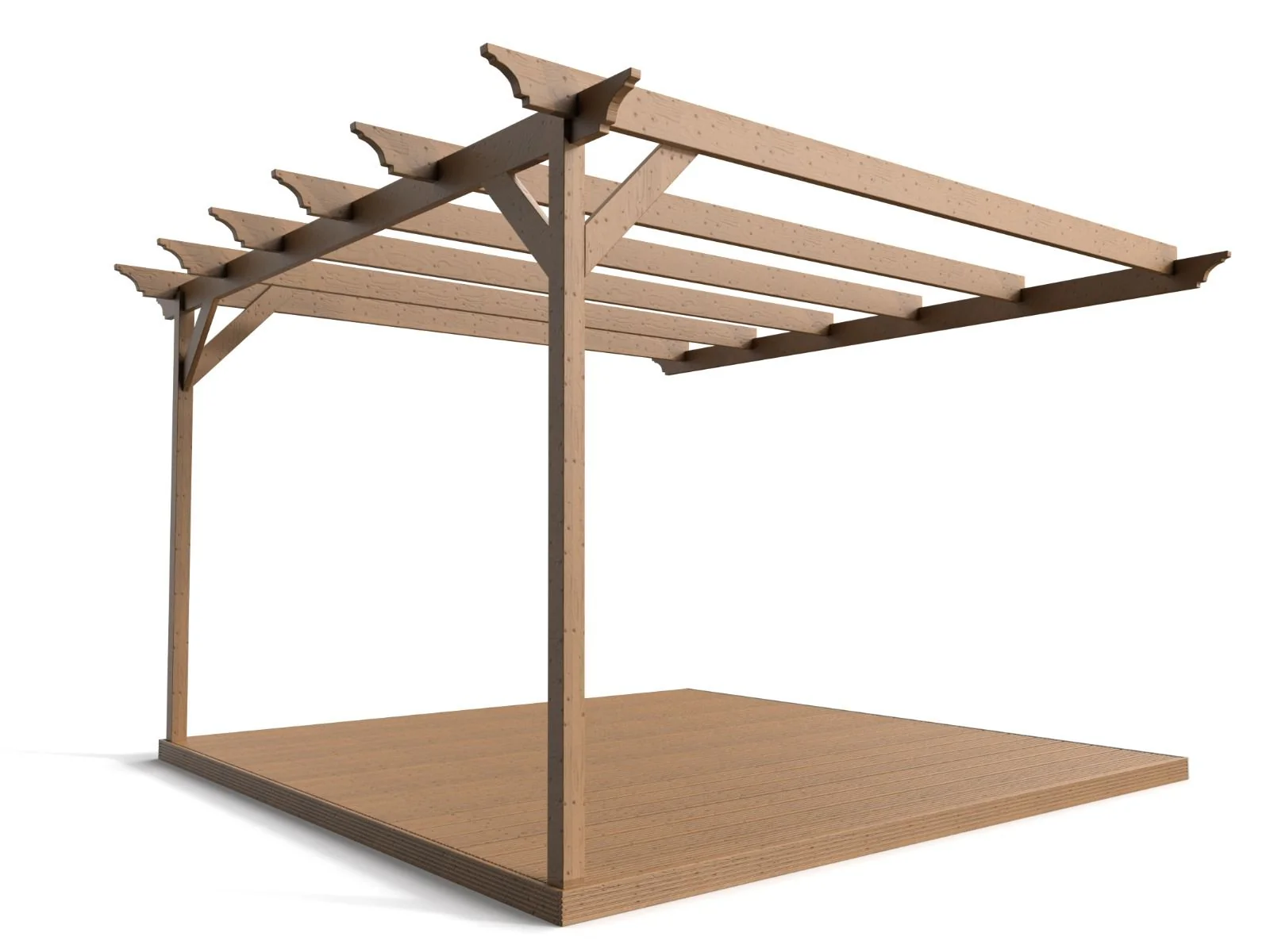 Wall Mounted Pergola and Decking Kit Disnasty Design - Image 5
