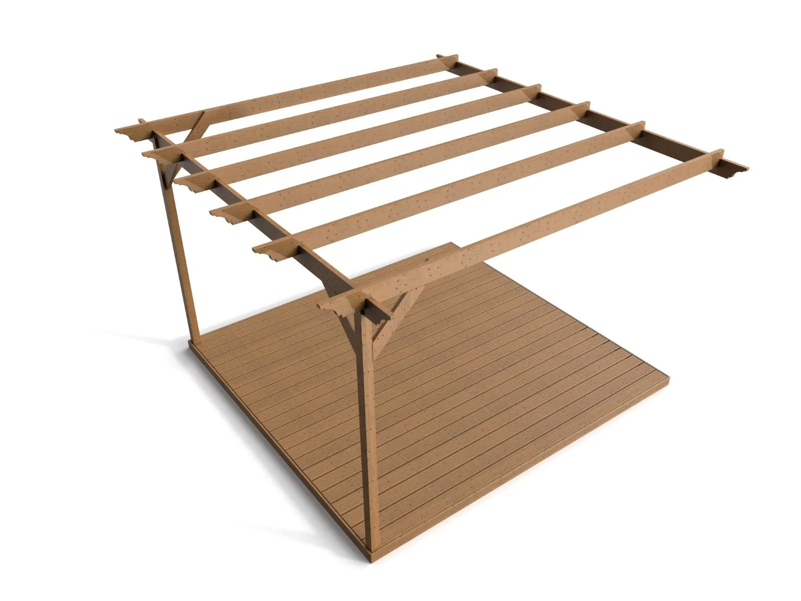 Wall Mounted Pergola and Decking Kit Disnasty Design - Image 6