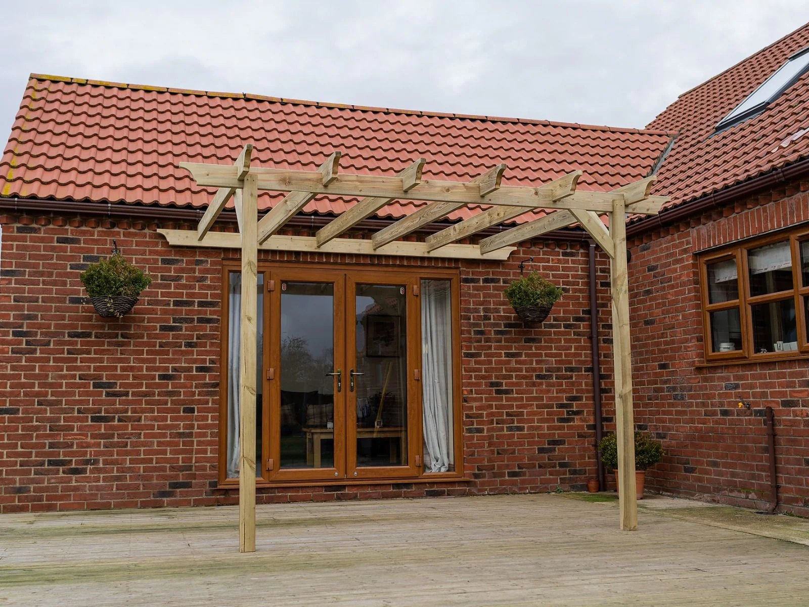 Wall Mounted Wooden Pergola Kit - Champion Design - Image 3