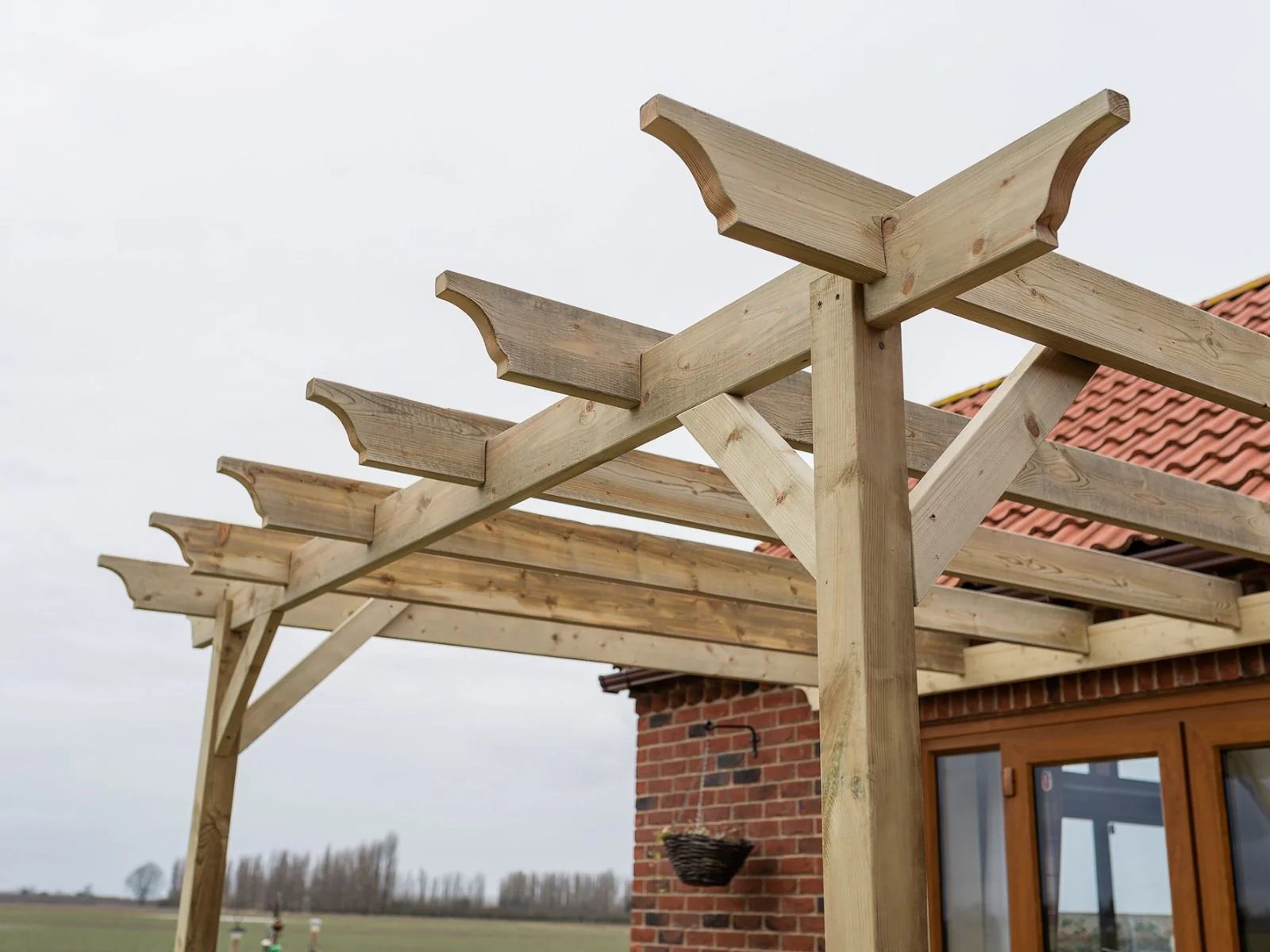 Wall Mounted Wooden Pergola Kit - Champion Design - Image 4