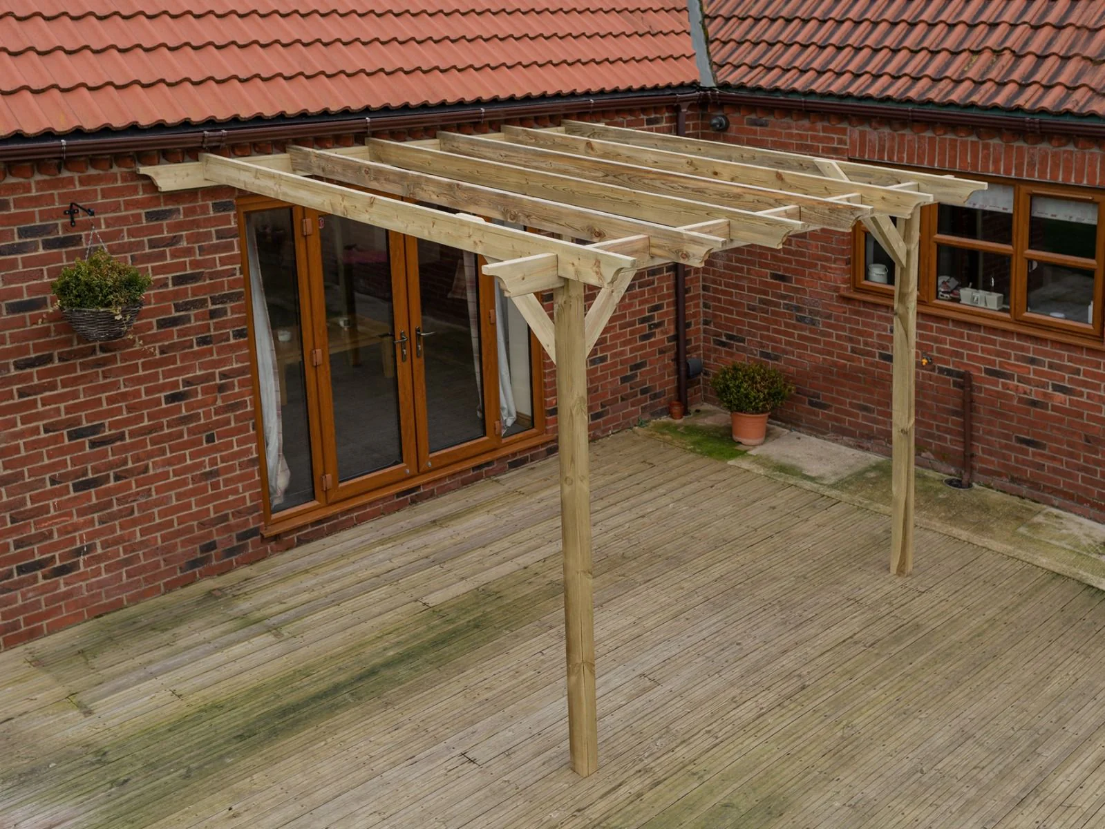 Wall Mounted Wooden Pergola Kit - Champion Design - Image 5