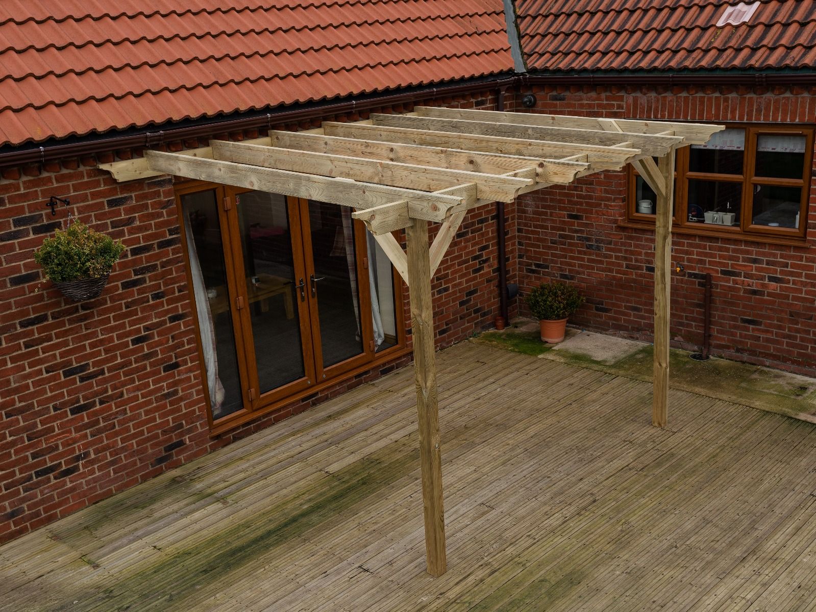 Wall Mounted Wooden Pergola Kit - Orchid Design - Image 3