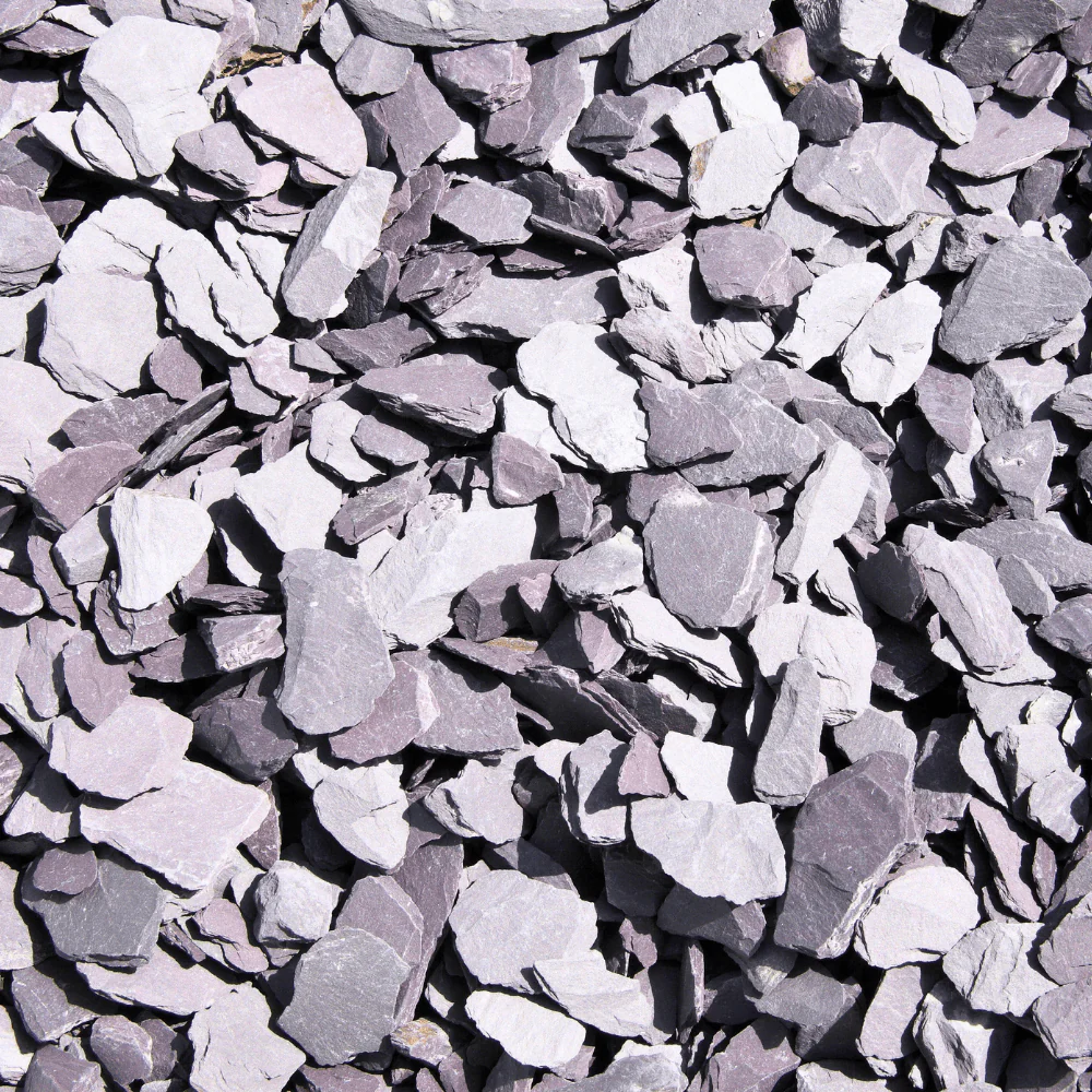 Welsh Blue Plum Crushed Slate Chippings 40mm - Image 9