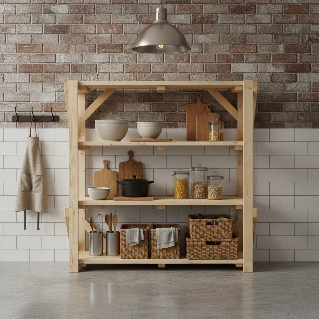 Wooden Acorn Garage Shelving Unit, 4 Tier EXTRA Heavy-Duty Racking - Image 4