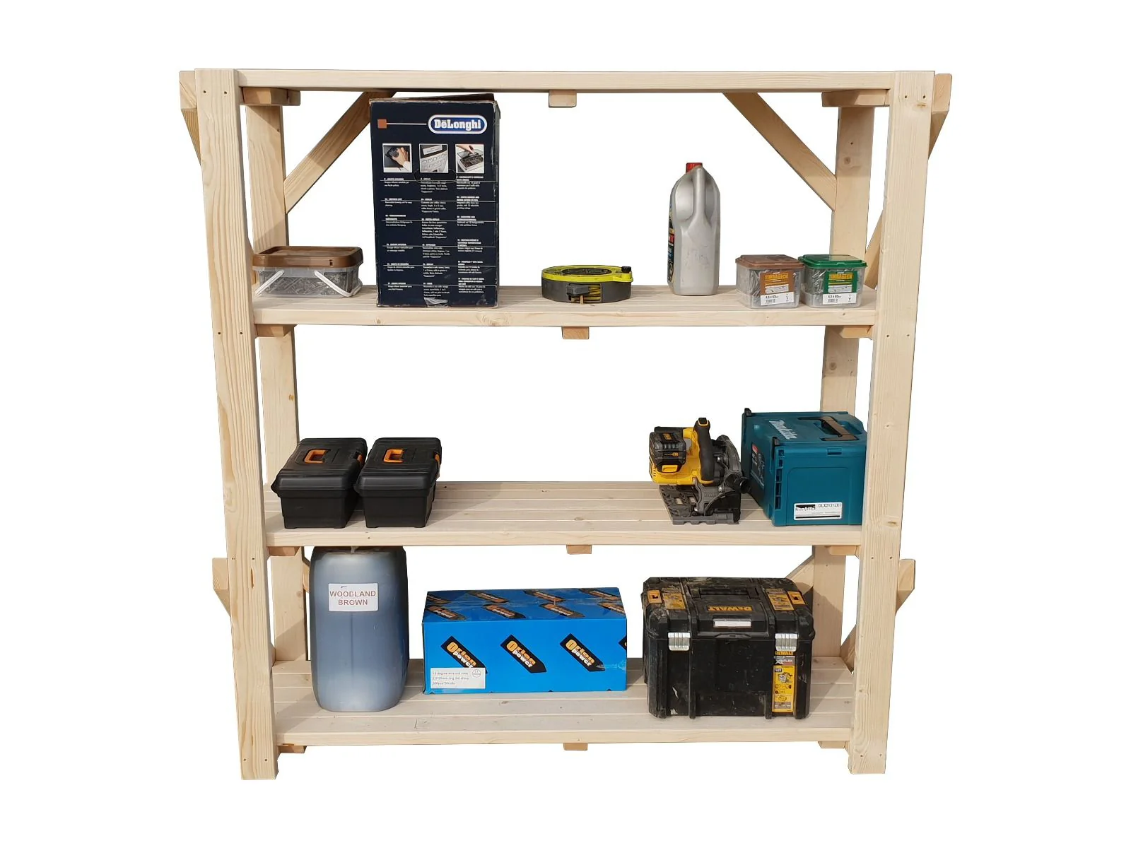 Wooden Acorn Garage Shelving Unit, 4 Tier EXTRA Heavy-Duty Racking - Image 5