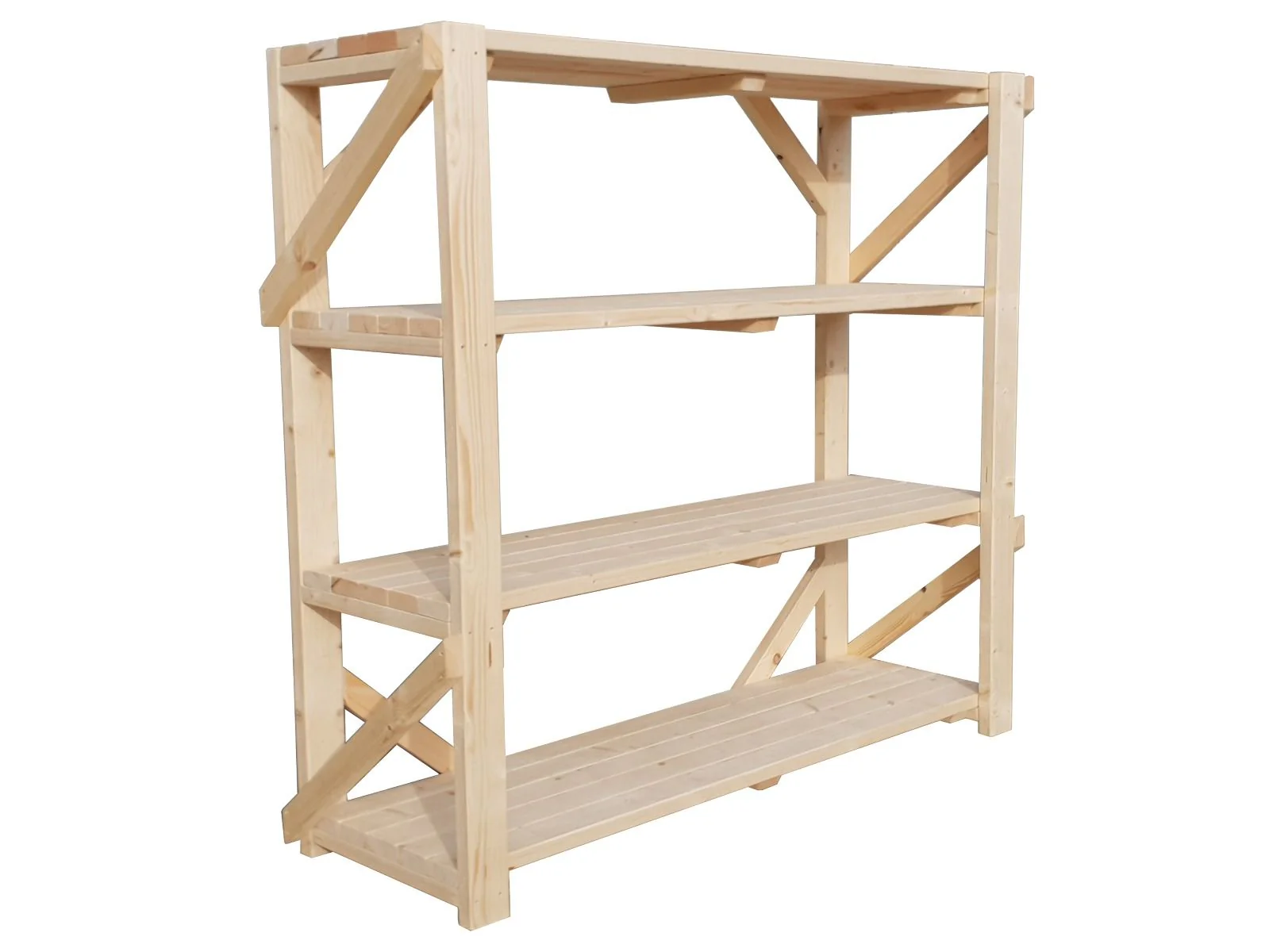 Wooden Acorn Garage Shelving Unit, 4 Tier EXTRA Heavy-Duty Racking - Image 7