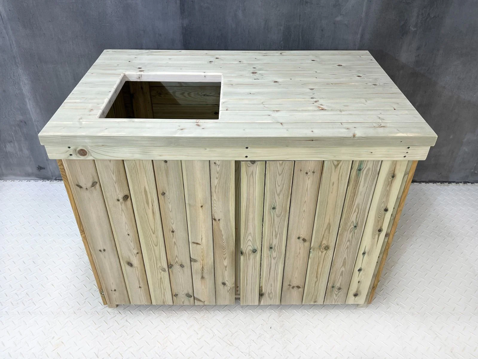 Wooden Garden Cupboard Table V.2 (optional sink cut-out) - Image 6