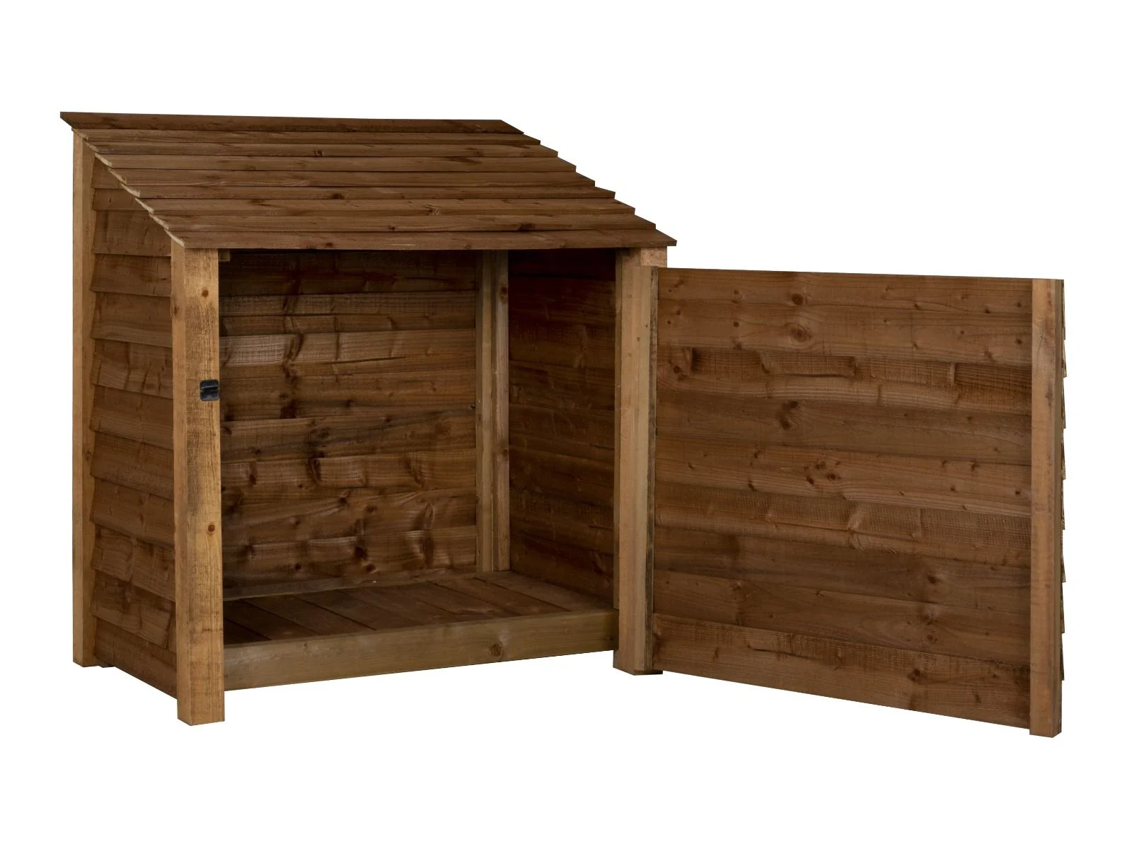 Wooden Garden Tool Storage W-119cm, H-126cm or 180cm, D-88cm - Brown Finish - Image 3