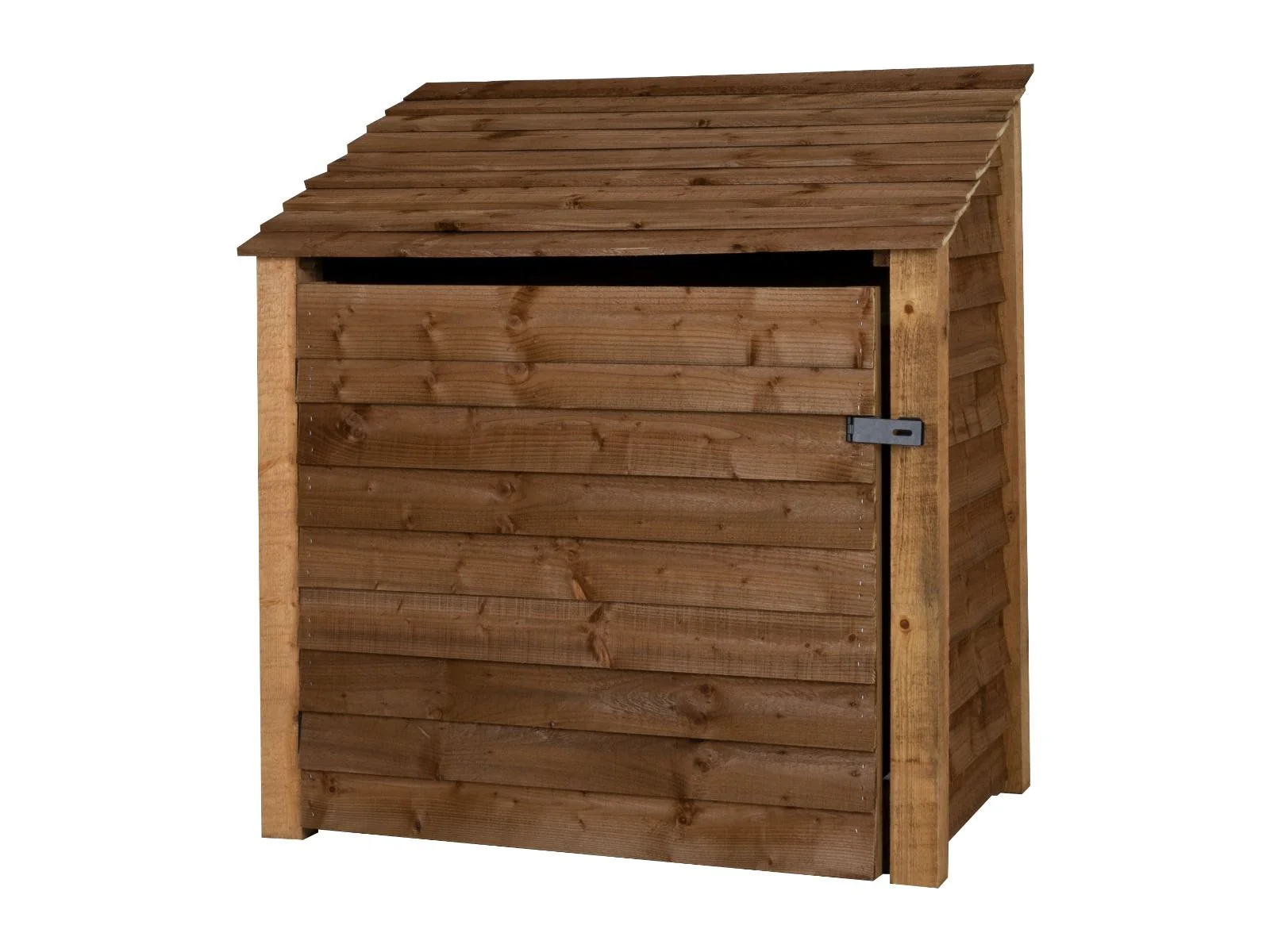 Wooden Garden Tool Storage W-119cm, H-126cm or 180cm, D-88cm - Brown Finish - Image 4