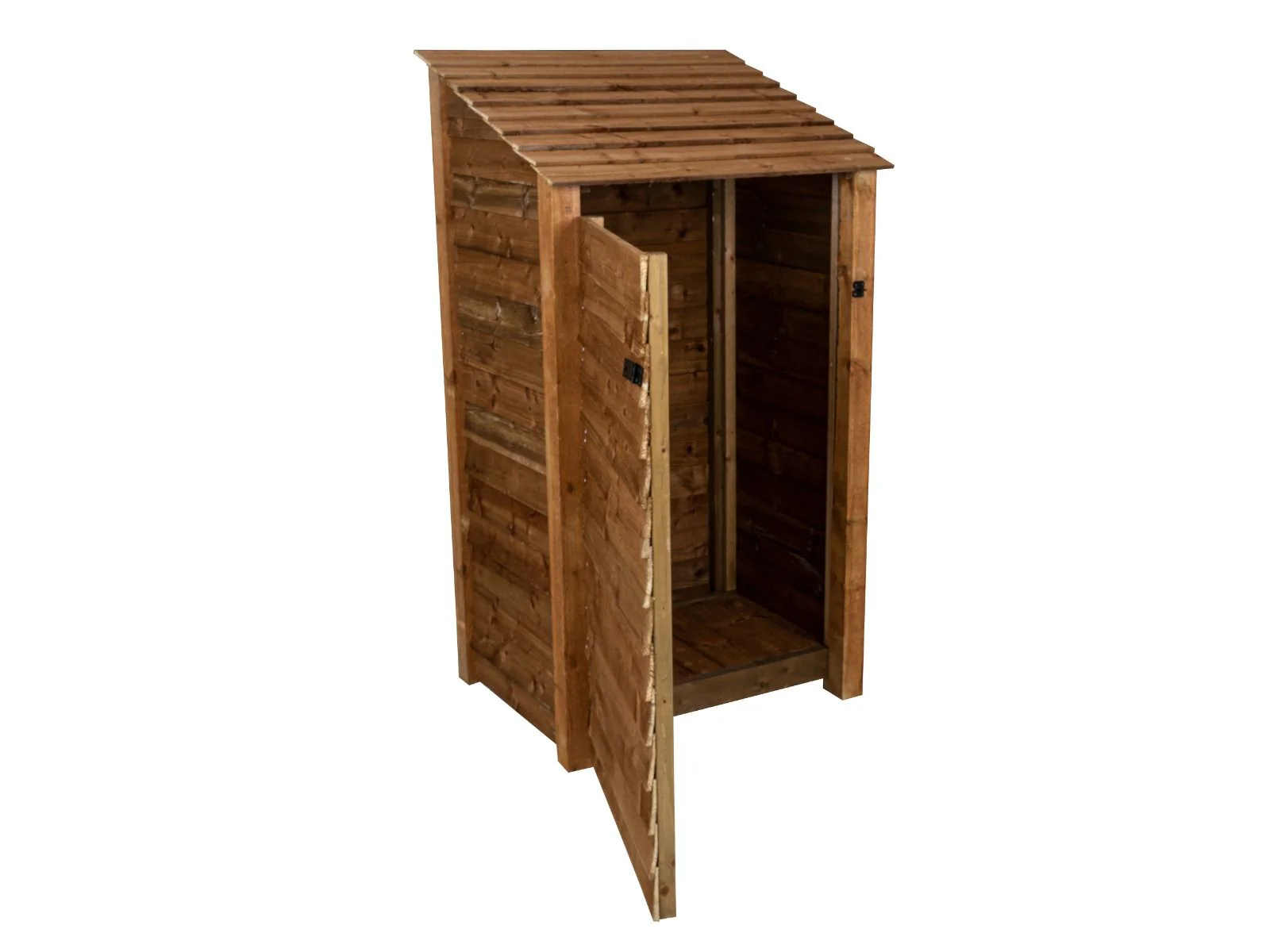 Wooden Garden Tool Storage W-99cm, H-126cm or 180cm, D-88cm - Brown Finish - Image 3