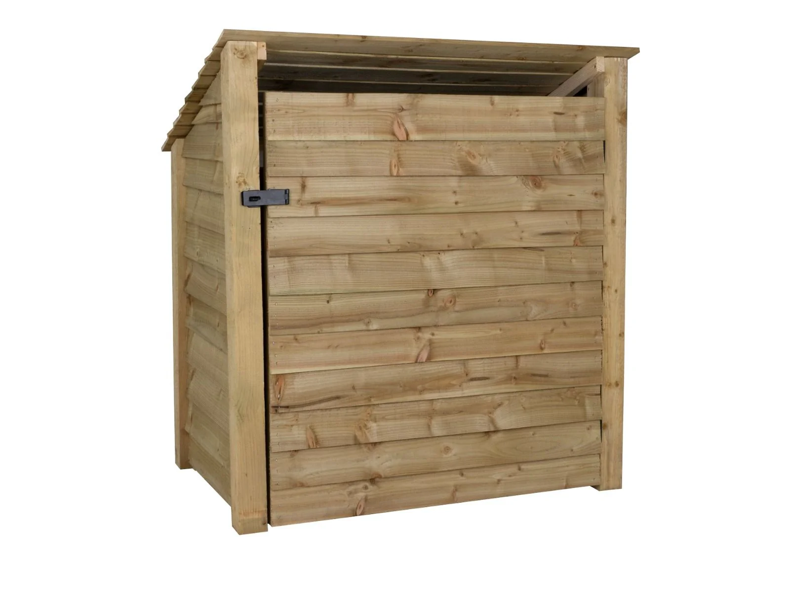 Wooden Garden Tool Storage with Shelf (Roof Sloping Back) W-119cm, H-126cm or 180cm, D-88cm - Image 8