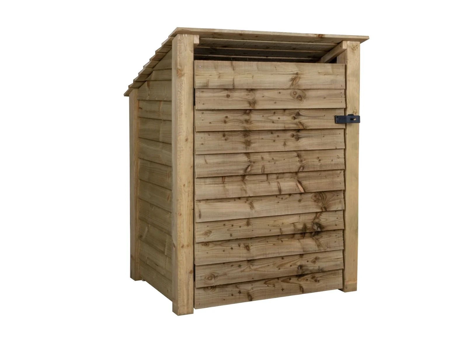 Wooden Garden Tool Storage with Shelf (Roof Sloping Back) W-99cm, H-126cm or 180cm, D-88cm - Image 5