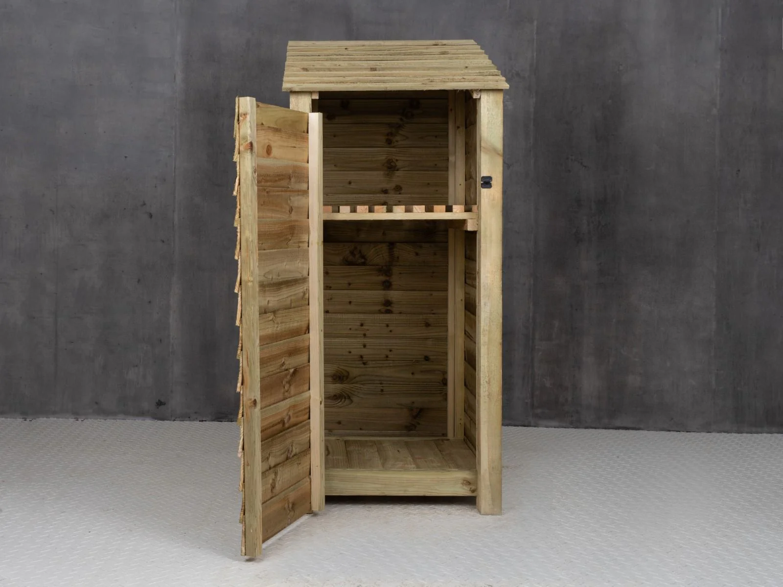 Wooden Garden Tool Storage with Shelf W-79cm, H-126cm or 180cm, D-88cm - Image 4
