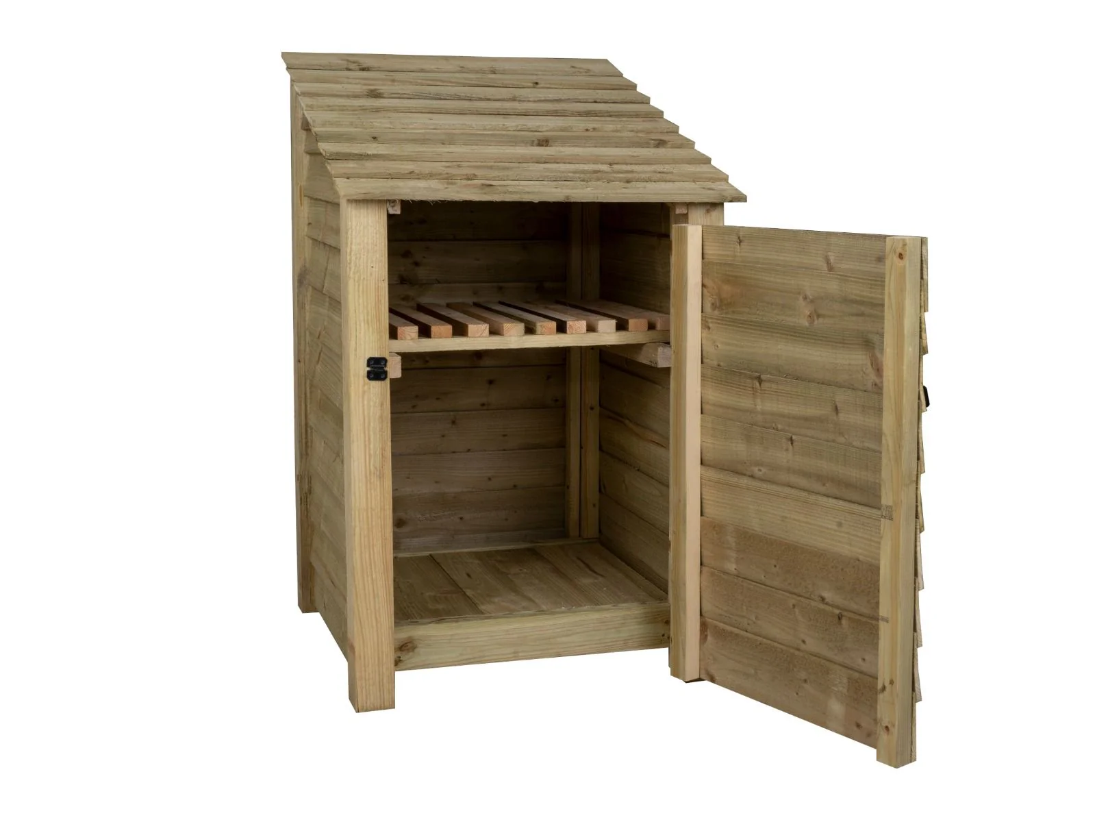 Wooden Garden Tool Storage with Shelf W-79cm, H-126cm or 180cm, D-88cm - Image 7