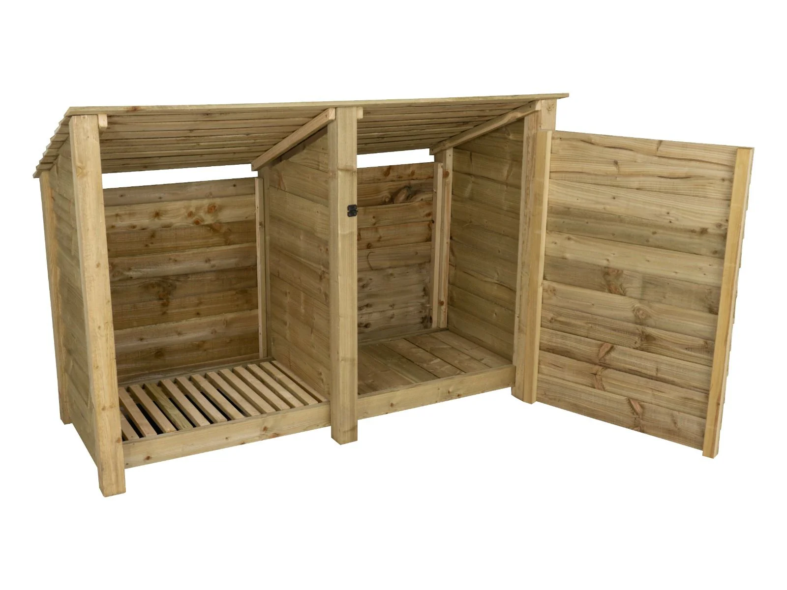 Wooden Garden Tool Storage (Roof Sloping Back) W-187cm, H-126cm or 180cm, D-88cm - Image 5