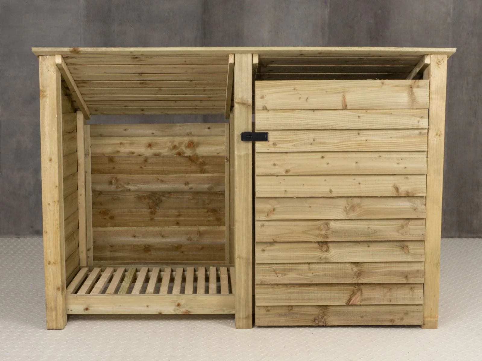 Wooden Garden Tool Storage (Roof Sloping Back) W-187cm, H-126cm or 180cm, D-88cm - Image 6