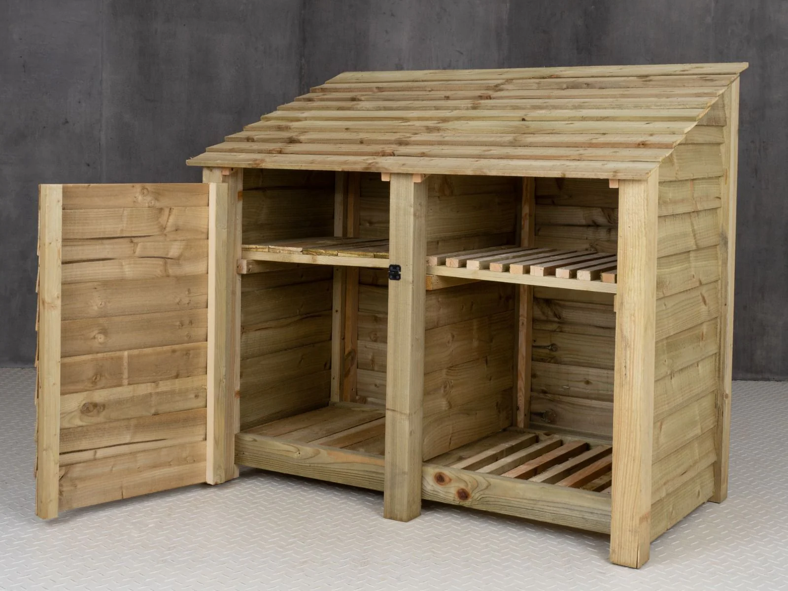 Wooden Garden Tool Storage with Shelf W-146cm, H-126cm or 180cm, D-88cm - Image 8