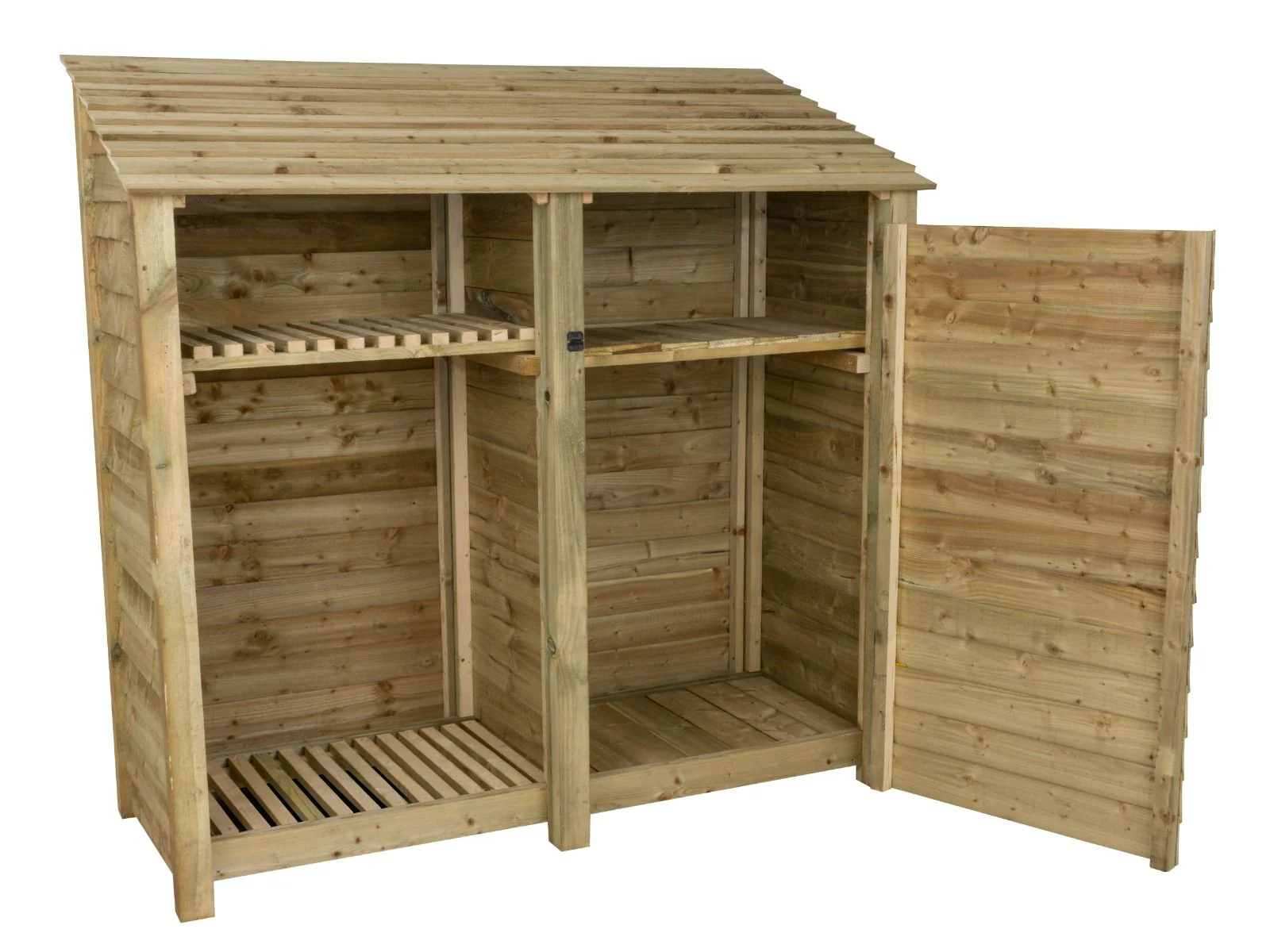 Wooden Garden Tool Storage with Shelf W-187cm, H-126cm or 180cm, D-88cm - Image 4
