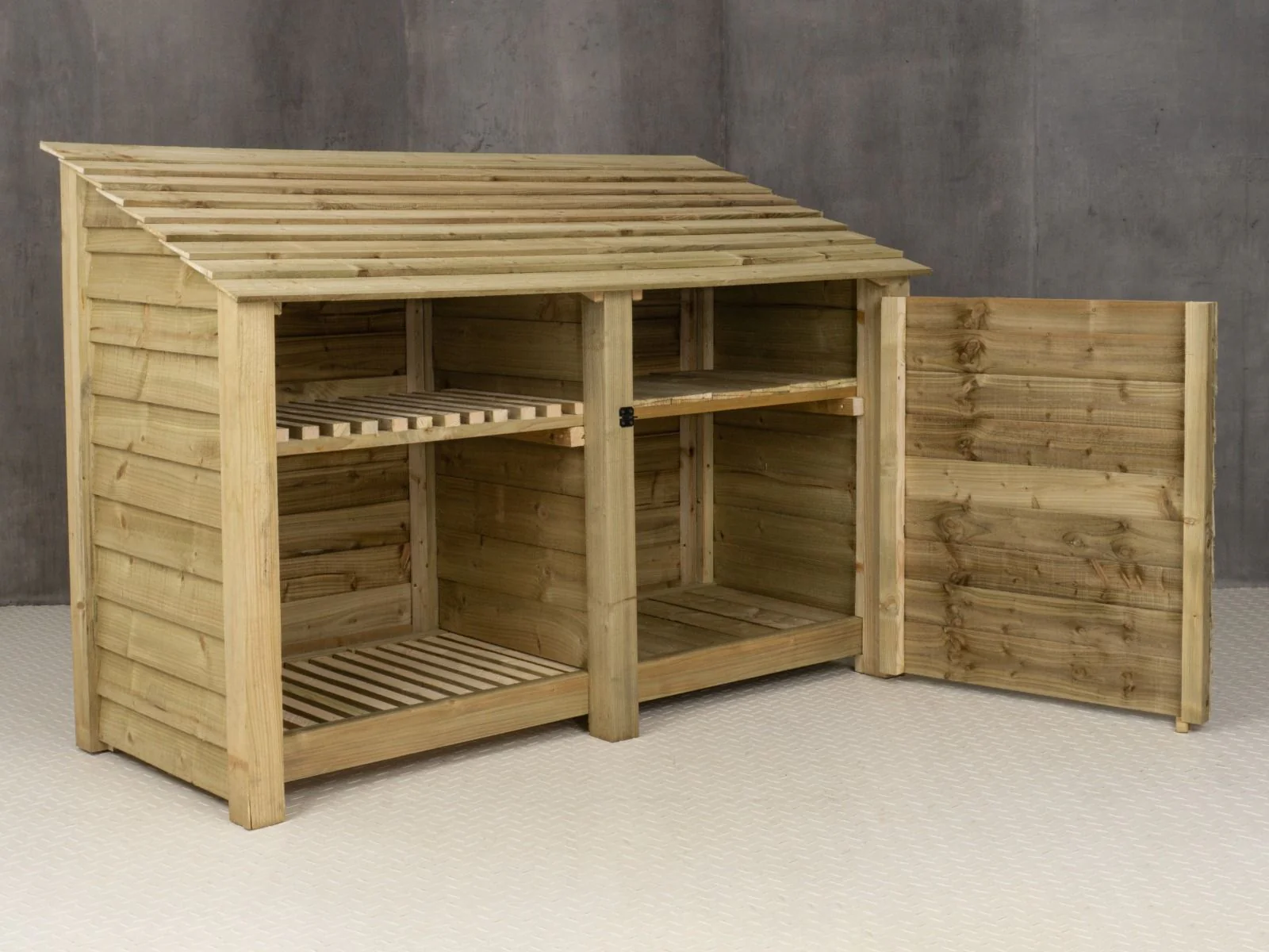 Wooden Garden Tool Storage with Shelf W-187cm, H-126cm or 180cm, D-88cm - Image 7