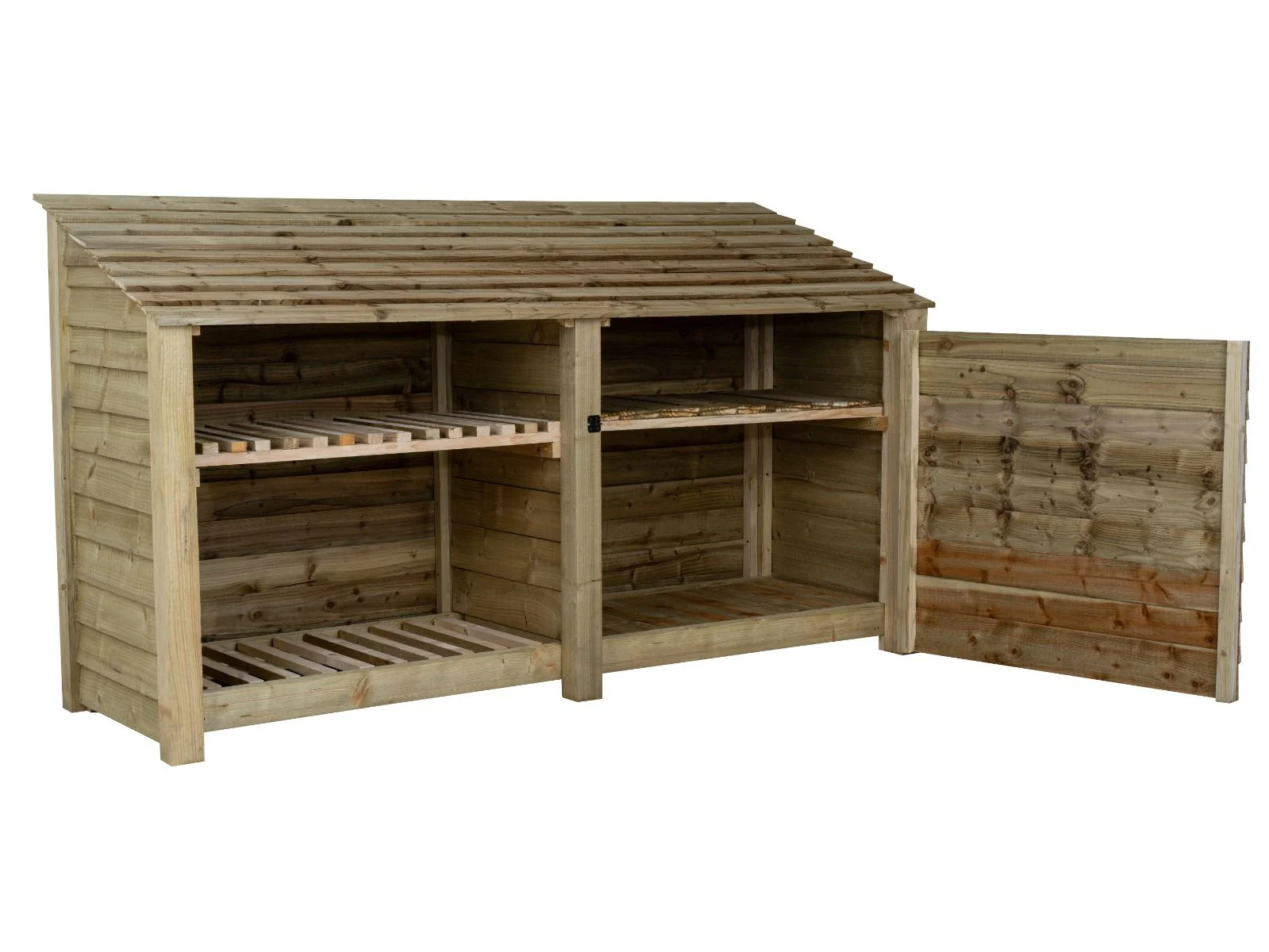 Wooden Garden Tool Storage with Shelf W-227cm, H-126cm or 180cm, D-88cm - Image 5