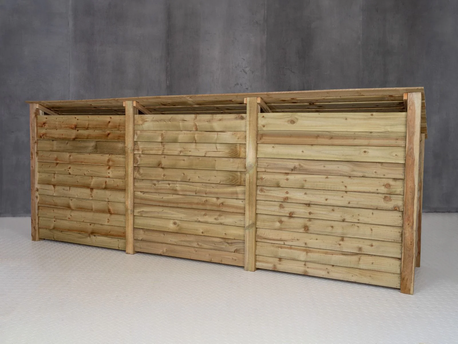Wooden Garden Tool Storage with Shelf W-335cm, H-126cm or 180cm, D-88cm - Image 7