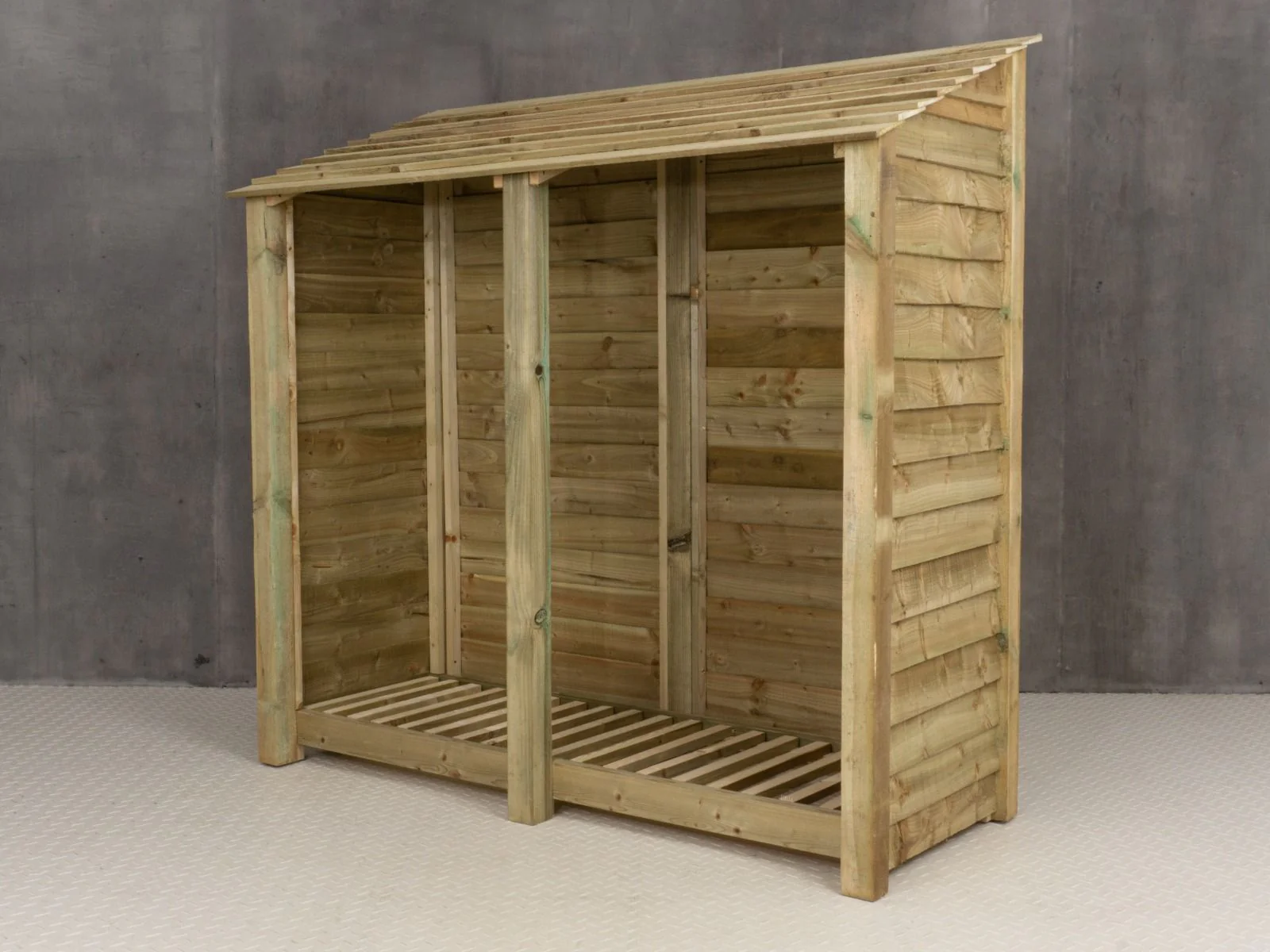 Wooden Log Store W-187cm, H-126cm or 180cm, D-88cm - Image 3