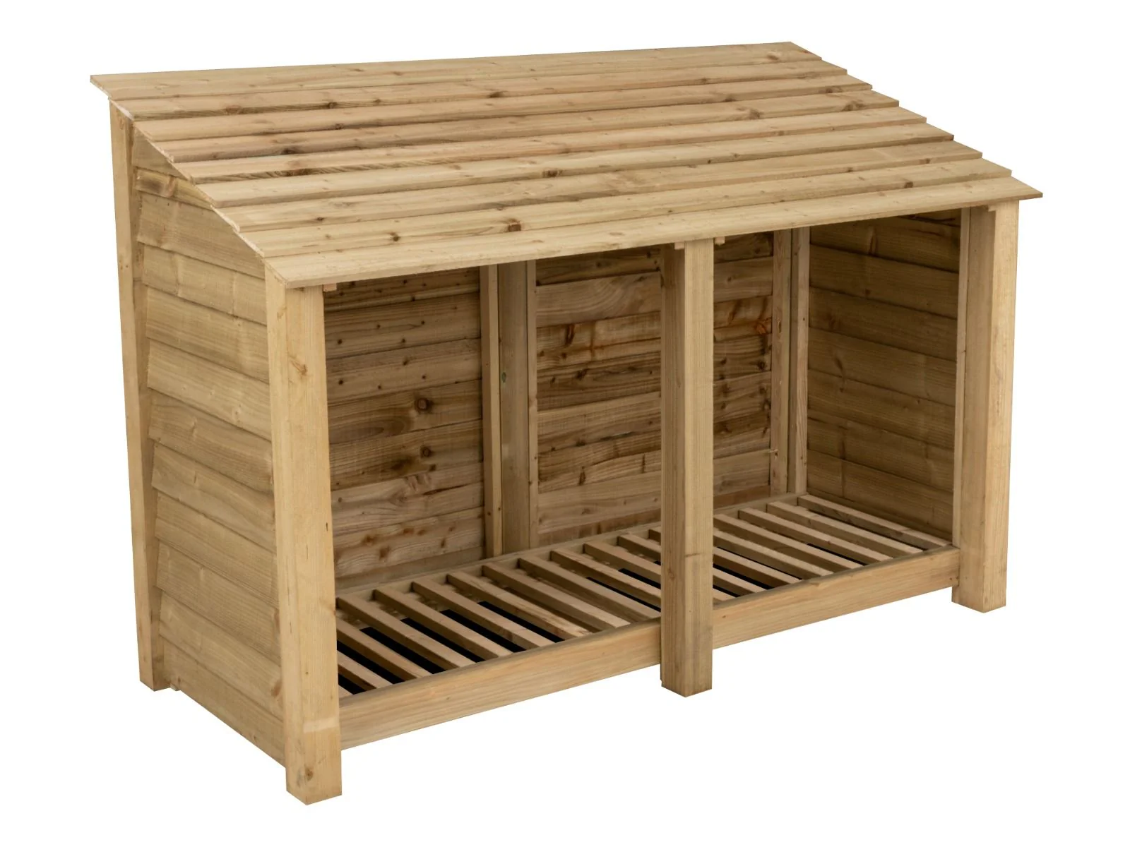 Wooden Log Store W-187cm, H-126cm or 180cm, D-88cm - Image 4