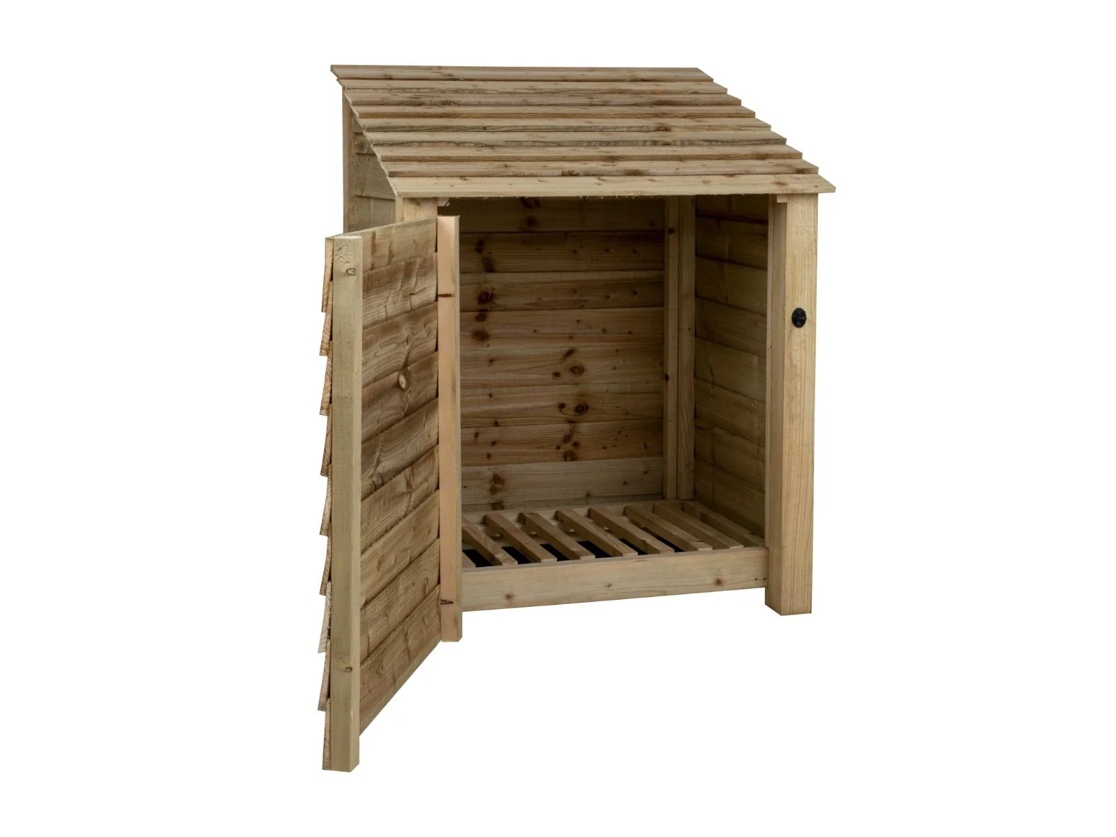 Wooden Log Store with Door W-99cm, H-126cm Or 180cm, D-88cm - Image 3