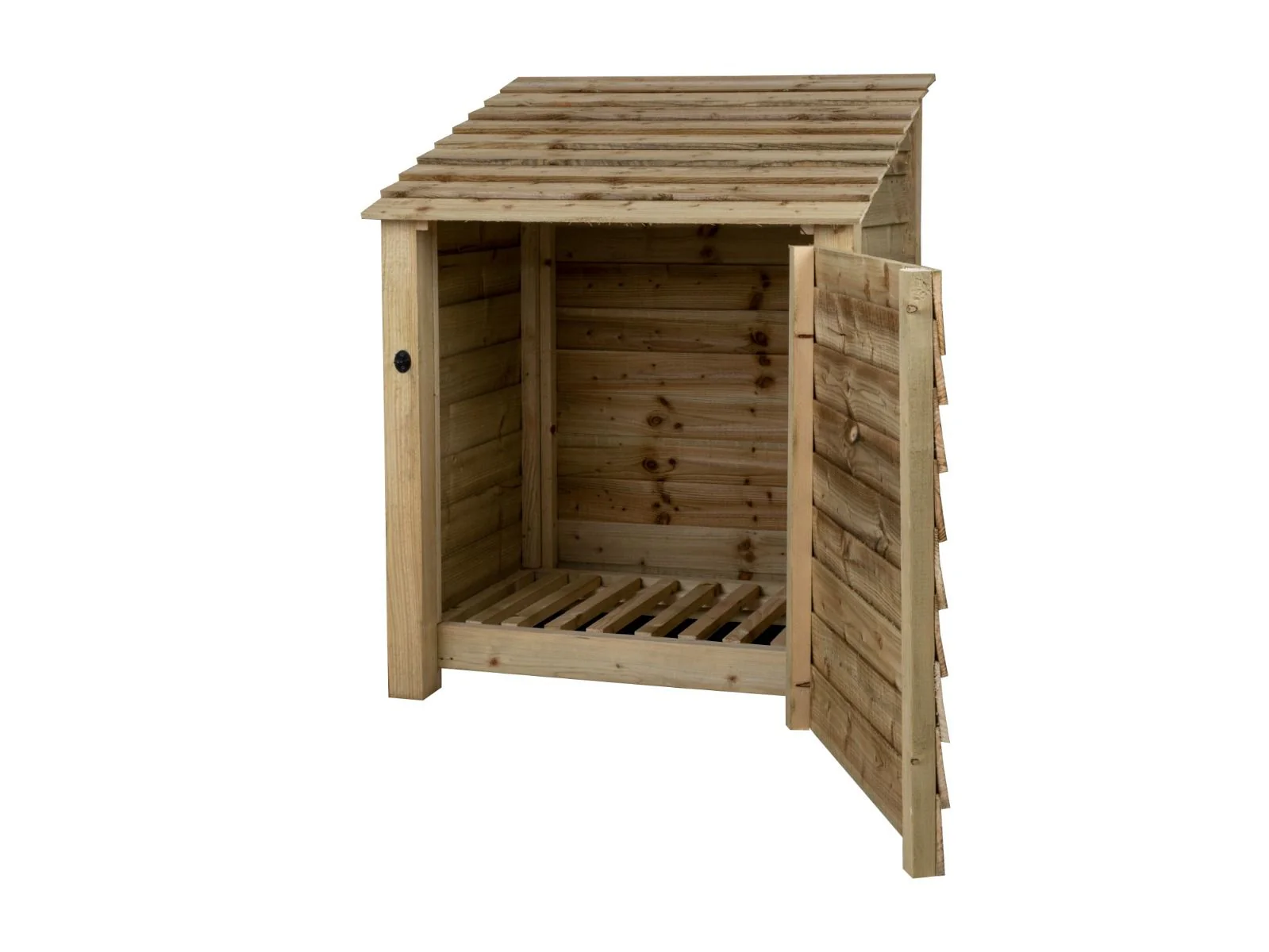 Wooden Log Store with Door W-99cm, H-126cm Or 180cm, D-88cm - Image 4