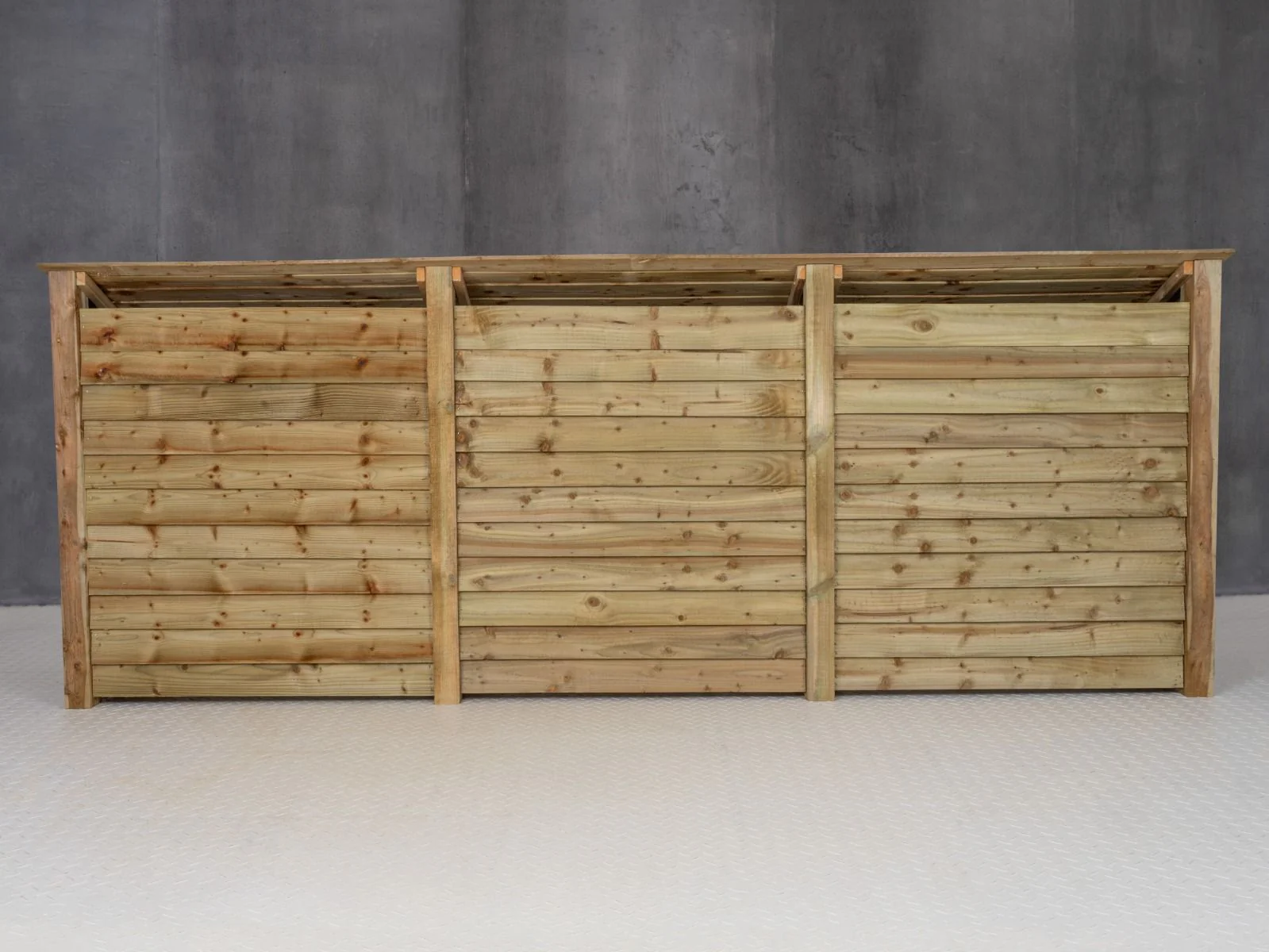Wooden Log Store with Doors and Shelf W-335cm, H-126cm or 180cm, D-88cm - Image 6
