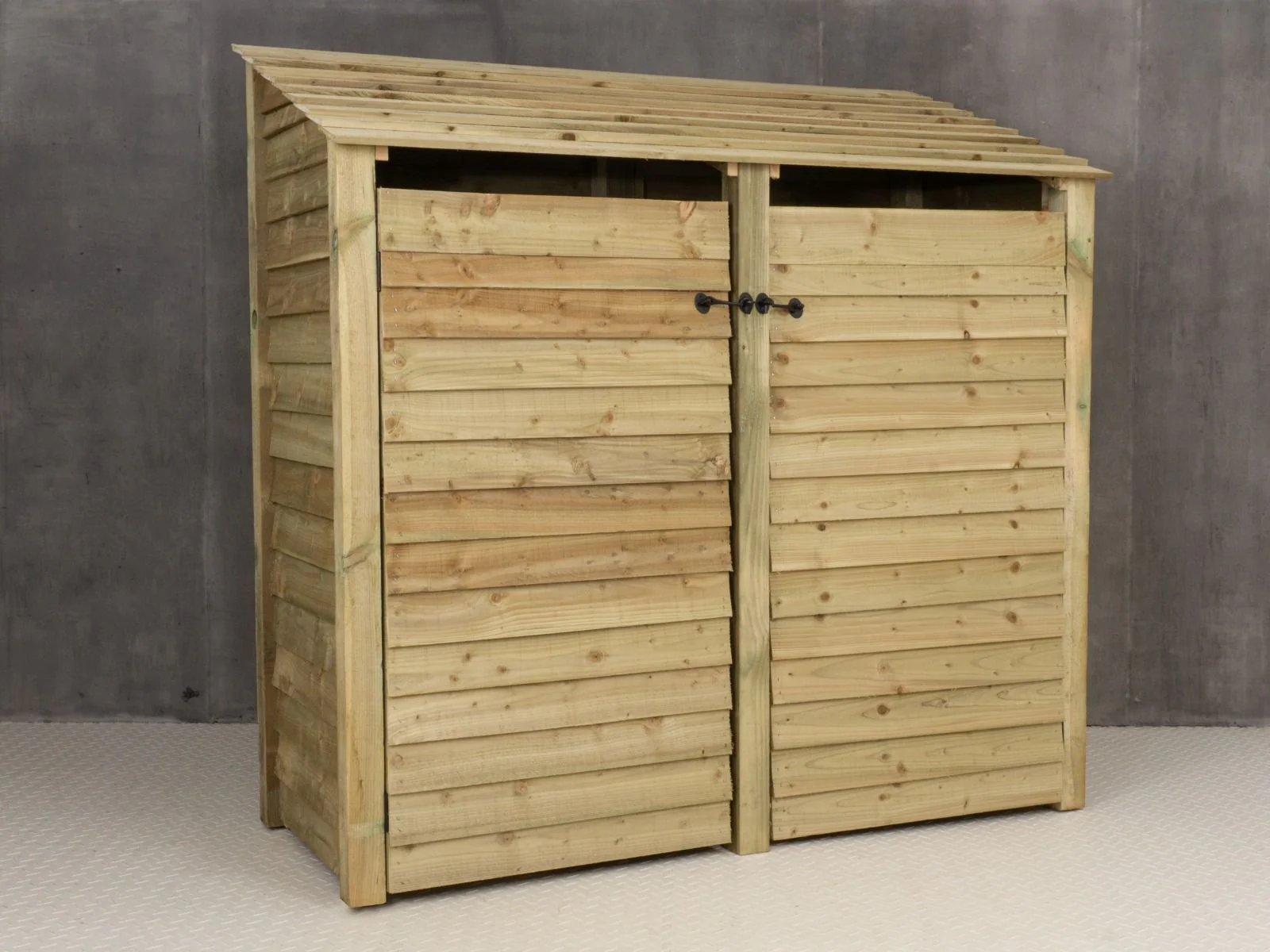 Wooden Log Store with Doors W-187cm, H-126cm or 180cm, D-88cm - Image 3