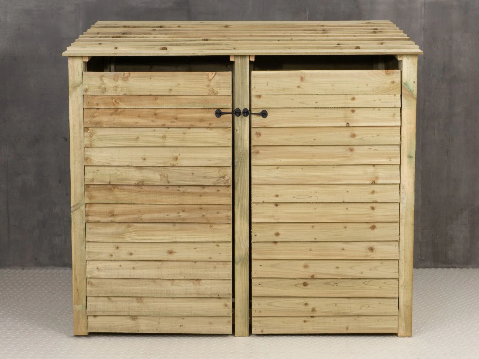Wooden Log Store with Doors W-187cm, H-126cm or 180cm, D-88cm - Image 4