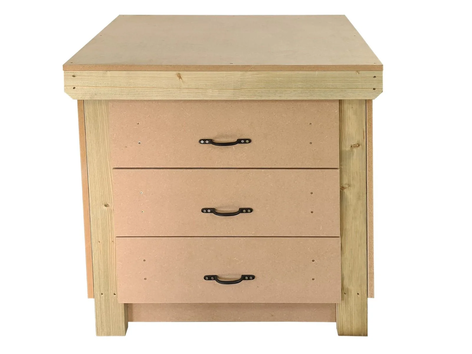 Wooden Mdf Top Workbench, Tool Cabinet (V.2) With Drawers - Image 6