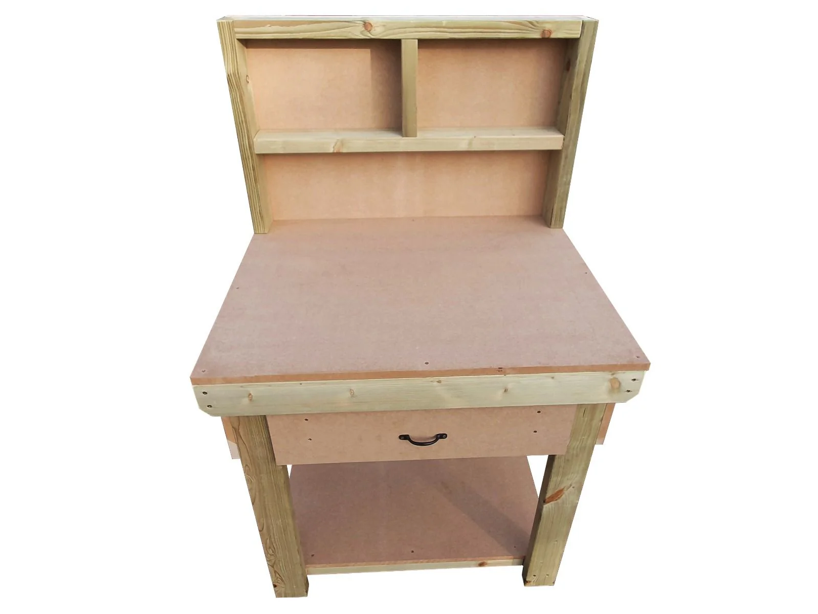 Wooden MDF workbench, tool cabinet with drawer (V.1) with back - Image 8