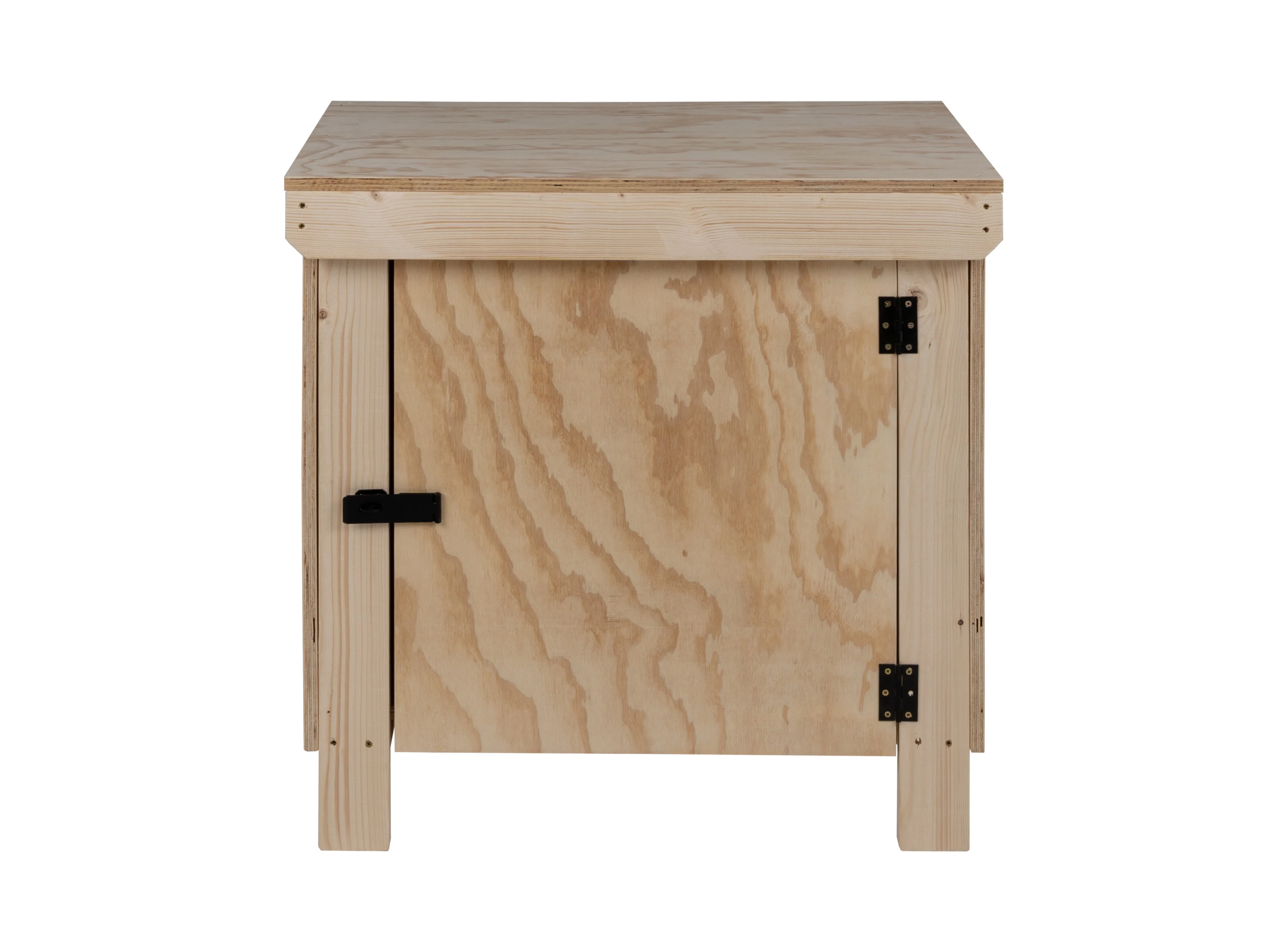 Wooden Plywood Top Workbench With Lockable Cupboard (V.9) Double Shelf - Image 7