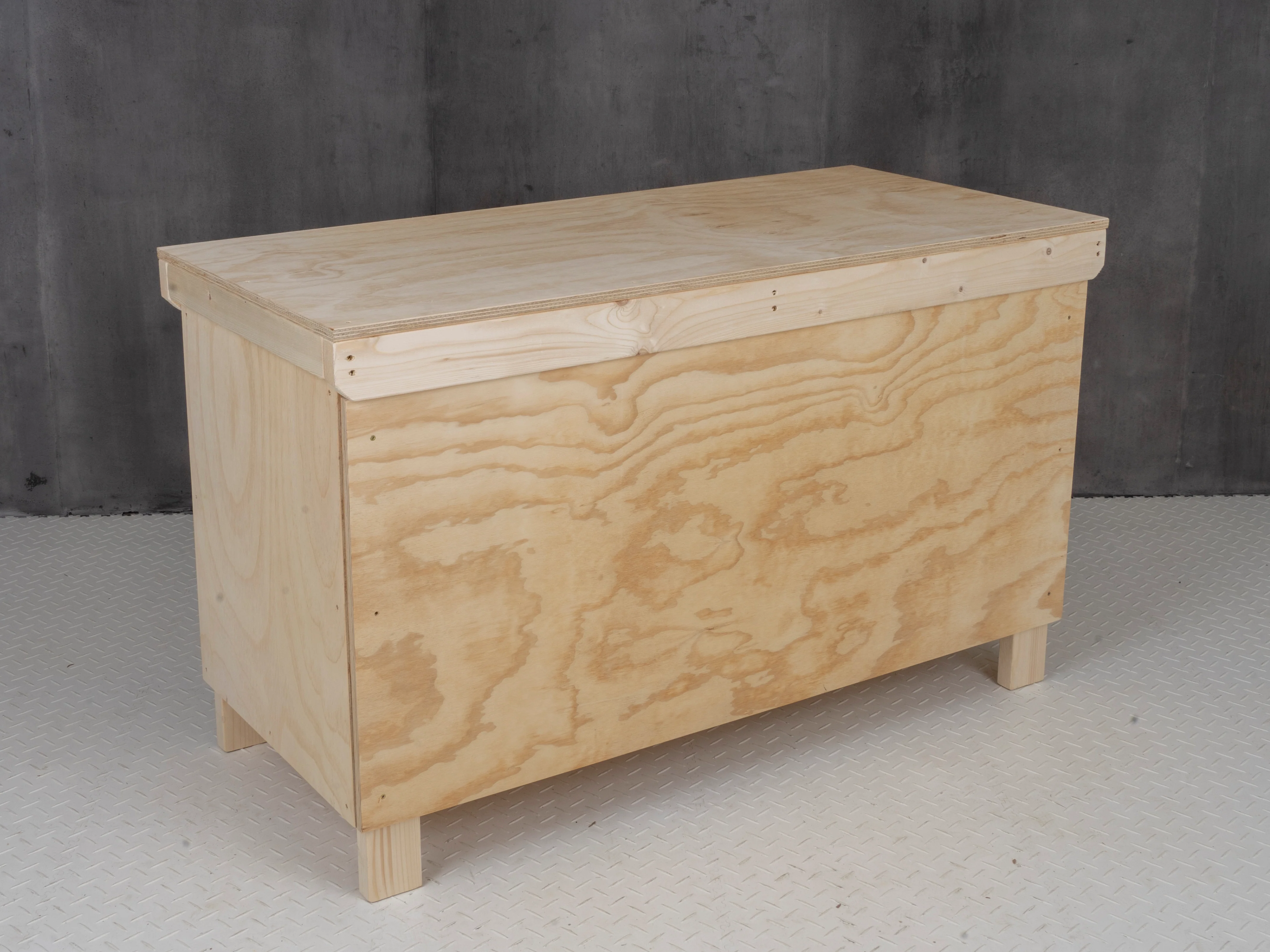 Wooden Plywood Top Workbench With Lockable Cupboard (V.9) Double Shelf - Image 11