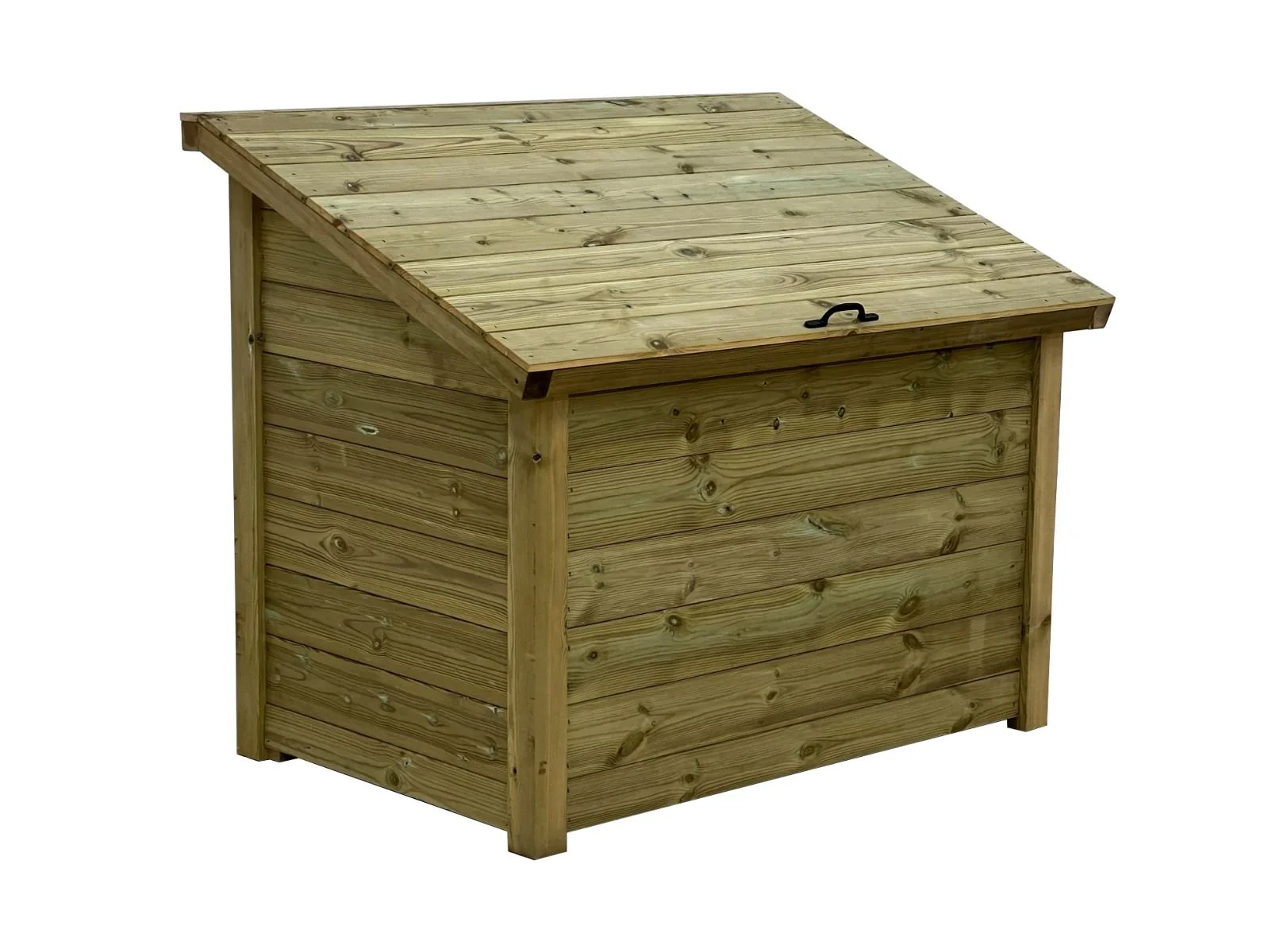 Wooden Premium Tongue/Groove Log Chest (W-127cm, H-104cm, D-87cm) - Image 7