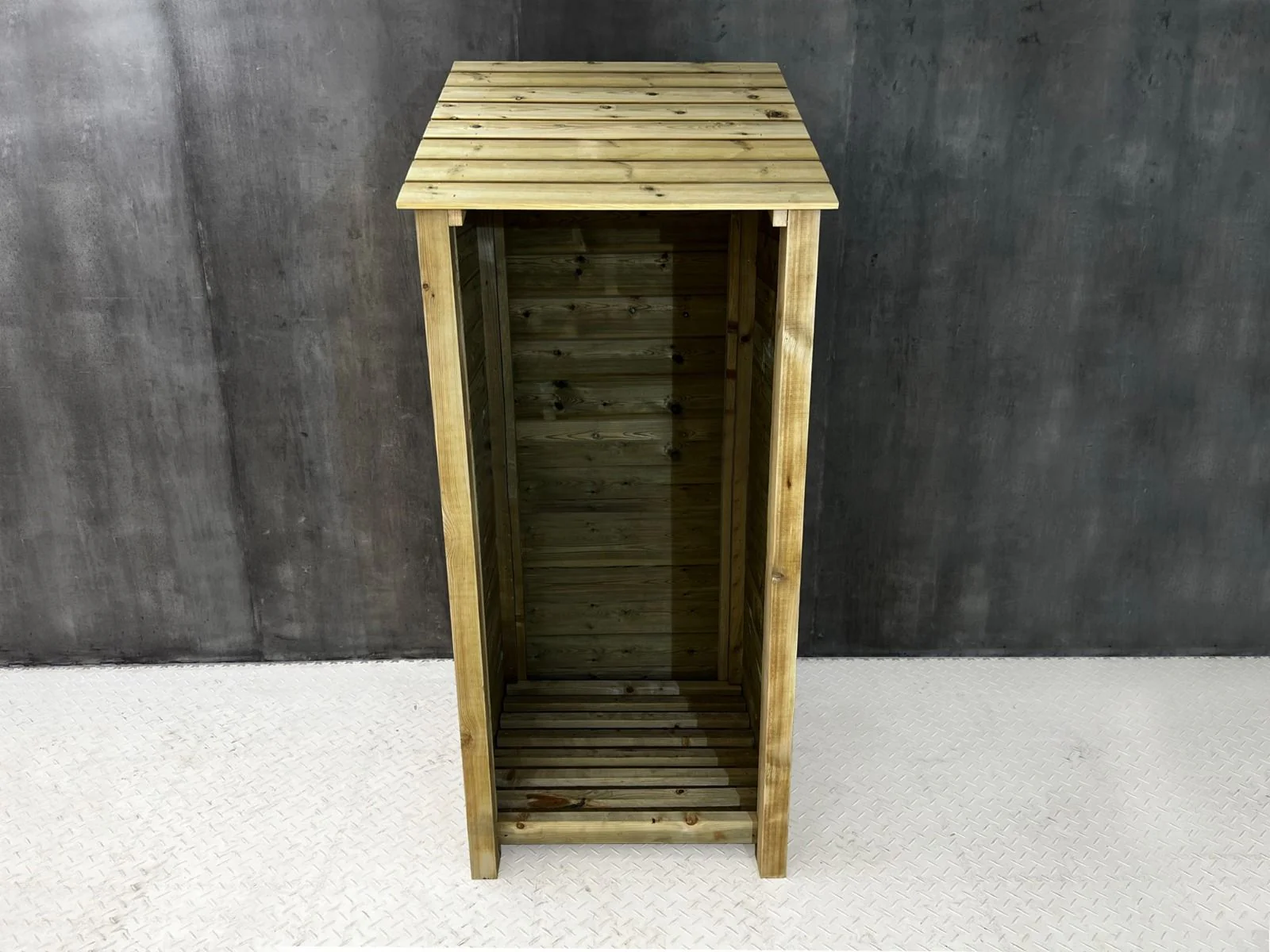 Wooden Premium Tongue/Groove Log Store (W-79cm, H-126cm or H-180cm, D-88cm) - Image 3