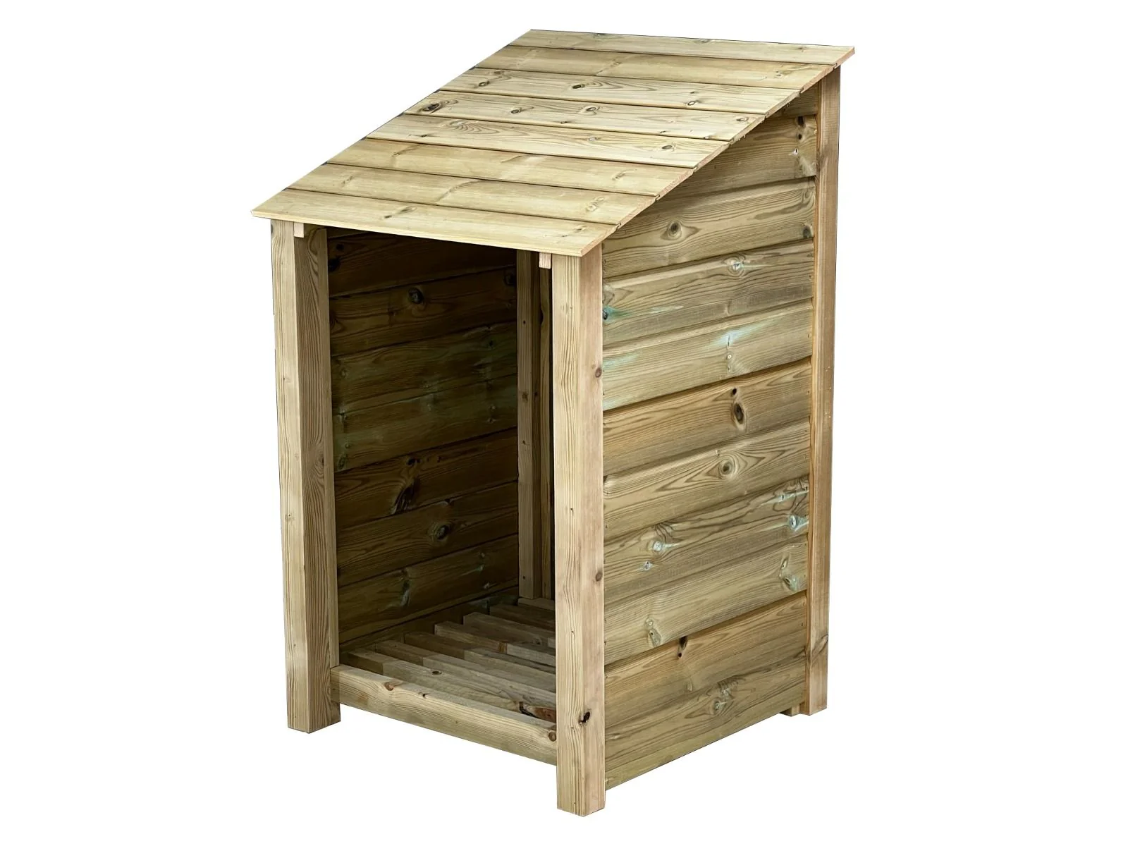 Wooden Premium Tongue/Groove Log Store (W-79cm, H-126cm or H-180cm, D-88cm) - Image 7
