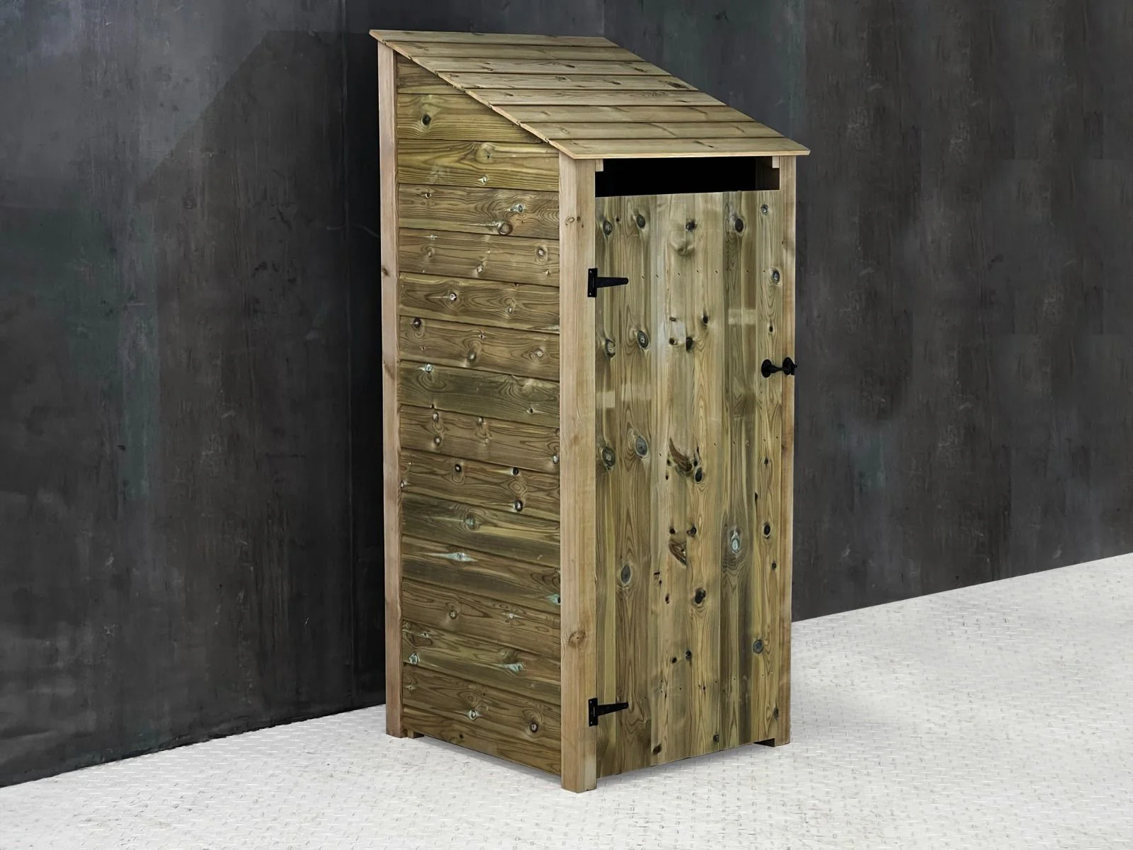 Wooden Premium Tongue/Groove Log Store with Door (W-79cm,H-126cm or H-180cm, D-88cm) - Image 3