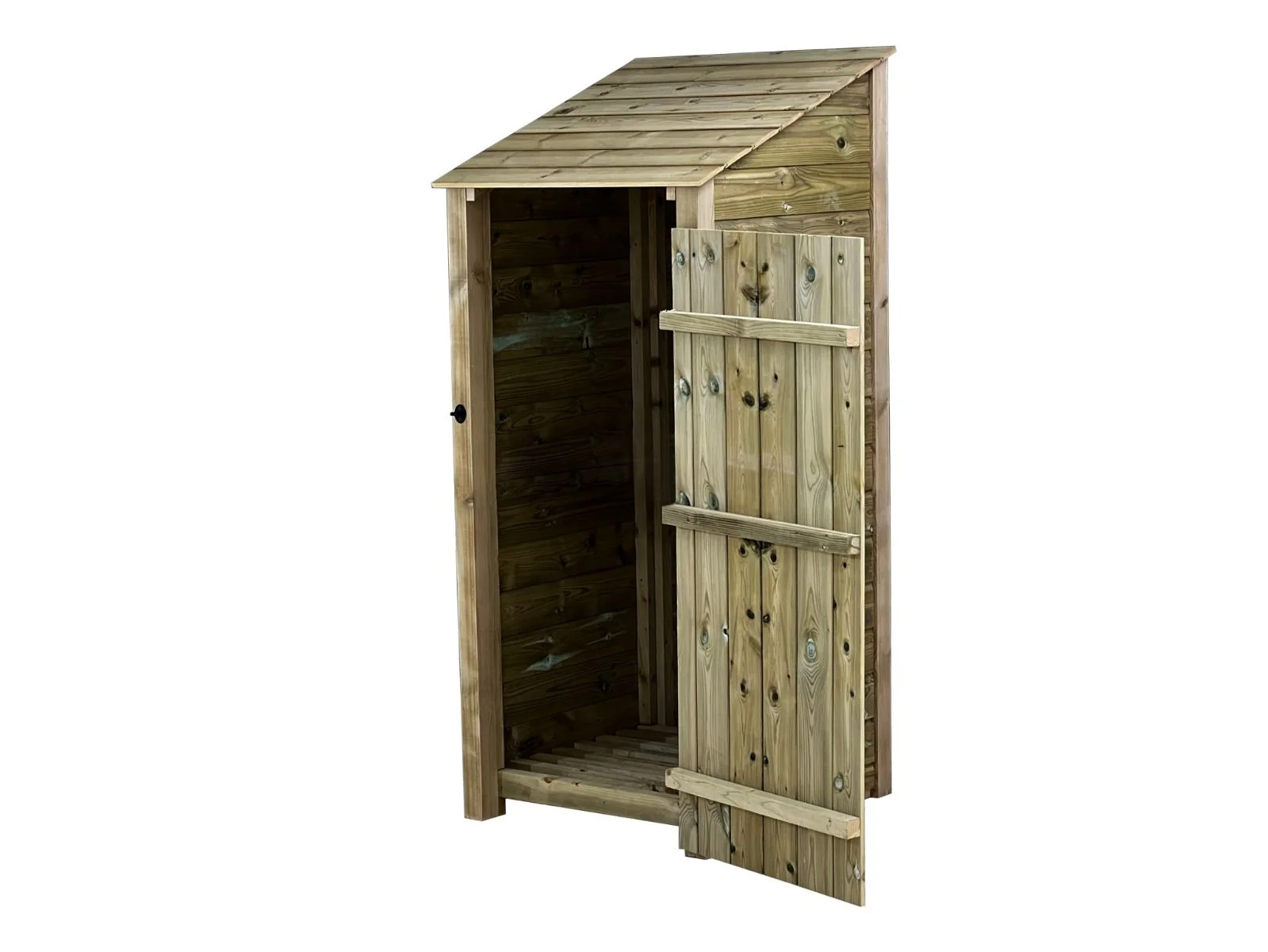 Wooden Premium Tongue/Groove Log Store with Door (W-79cm,H-126cm or H-180cm, D-88cm) - Image 5
