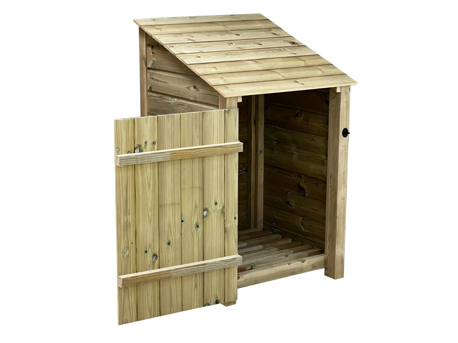 Wooden Premium Tongue/Groove Log Store with Door (W-79cm,H-126cm or H-180cm, D-88cm) - Image 6