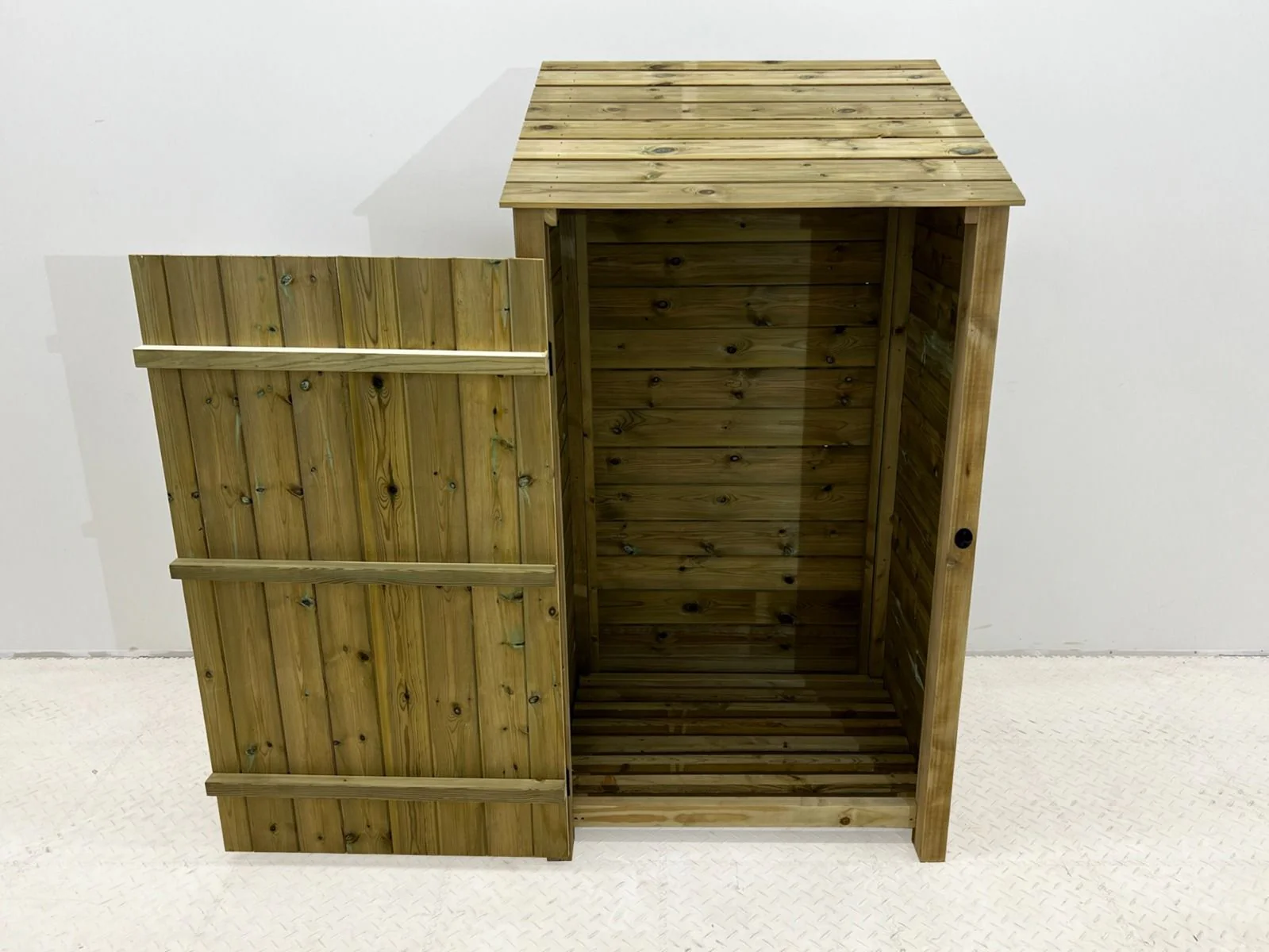 Wooden Premium Tongue/Groove Log Store with Door (W-99cm, H-126cm or H-180cm, D-88cm) - Image 5