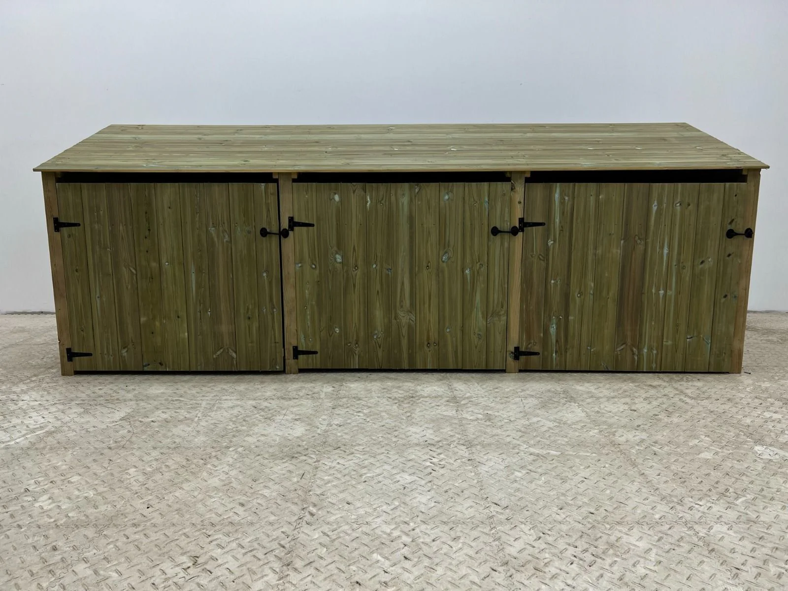 Wooden Premium Tongue/Groove Log Store with Doors W-335cm, H-126cm or 180cm, D-88cm - Image 6
