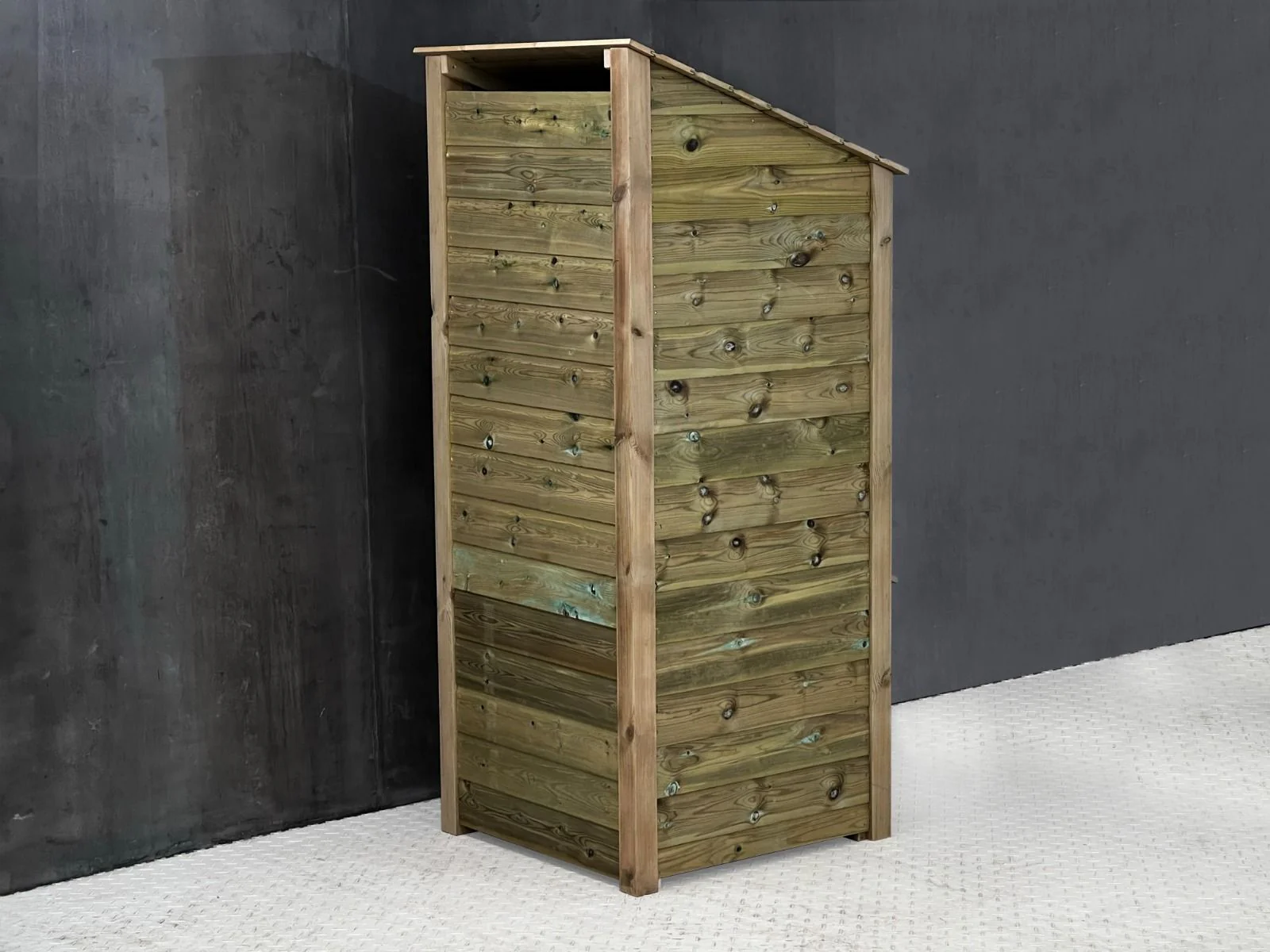 Wooden Premium Tongue/Groove Log Store with Shelf (W-79cm, H-126cm or H-180cm, D-88cm) - Image 3